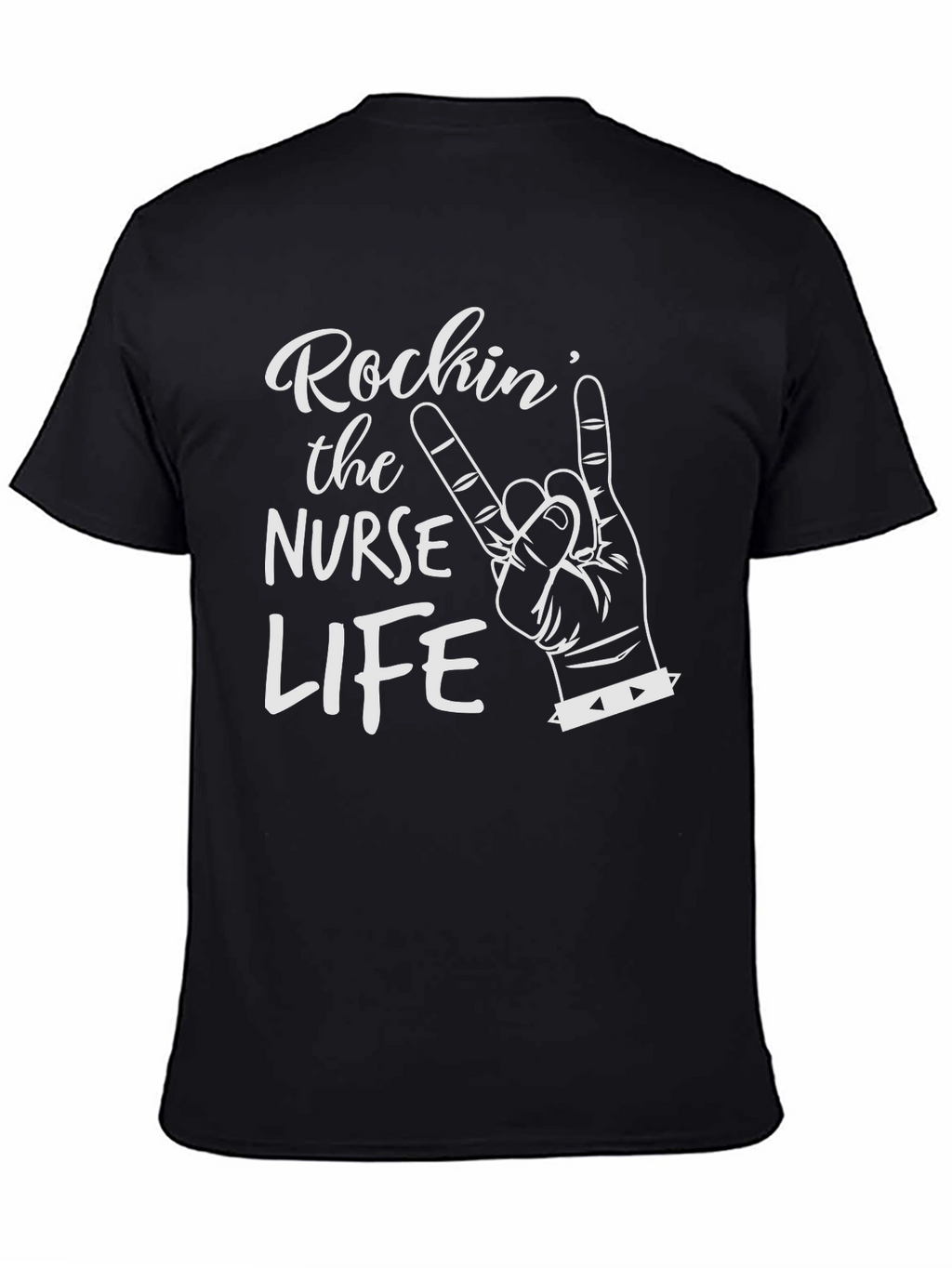 Rockin Nurse Life Black T-Shirt