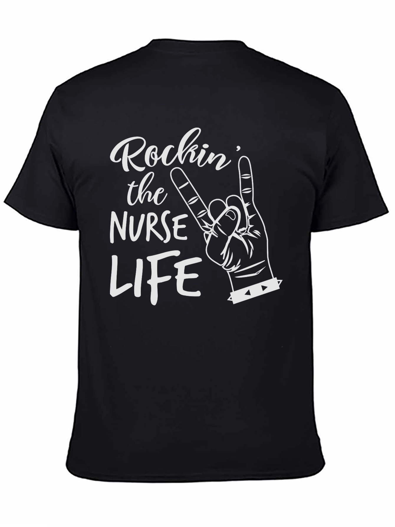 Rockin Nurse Life Black T-Shirt