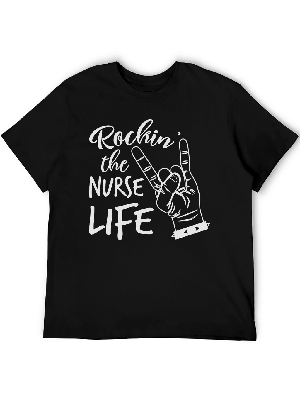 Rockin Nurse Life Black T-Shirt