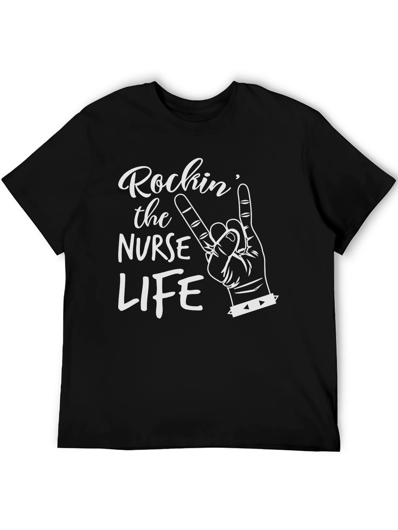 Rockin Nurse Life Black T-Shirt