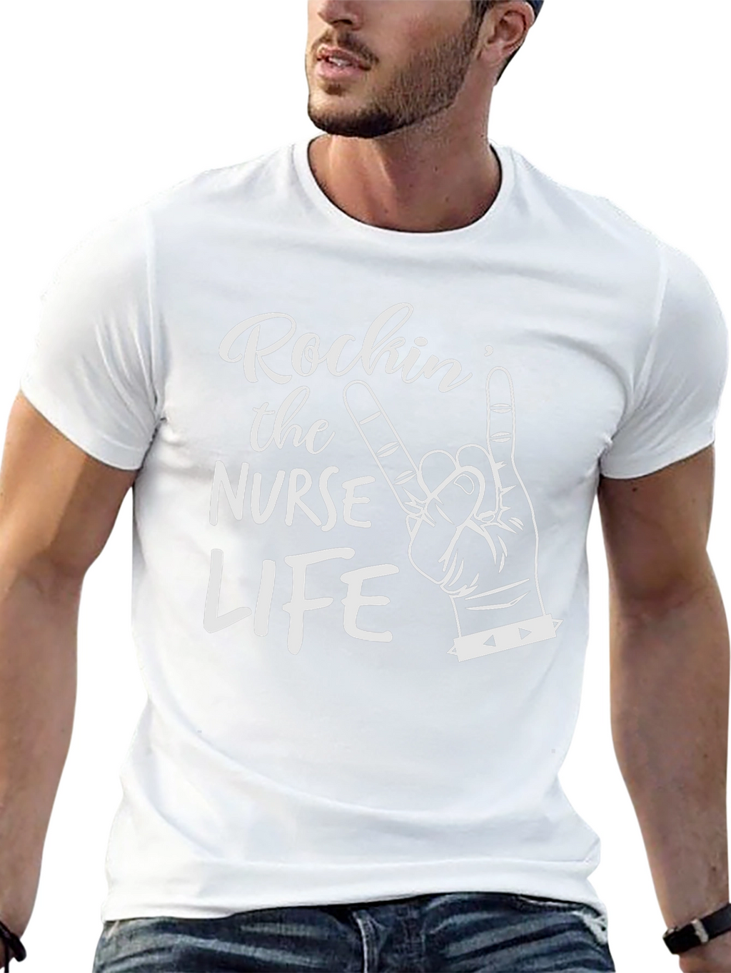 Rockin Nurse Life Black T-Shirt