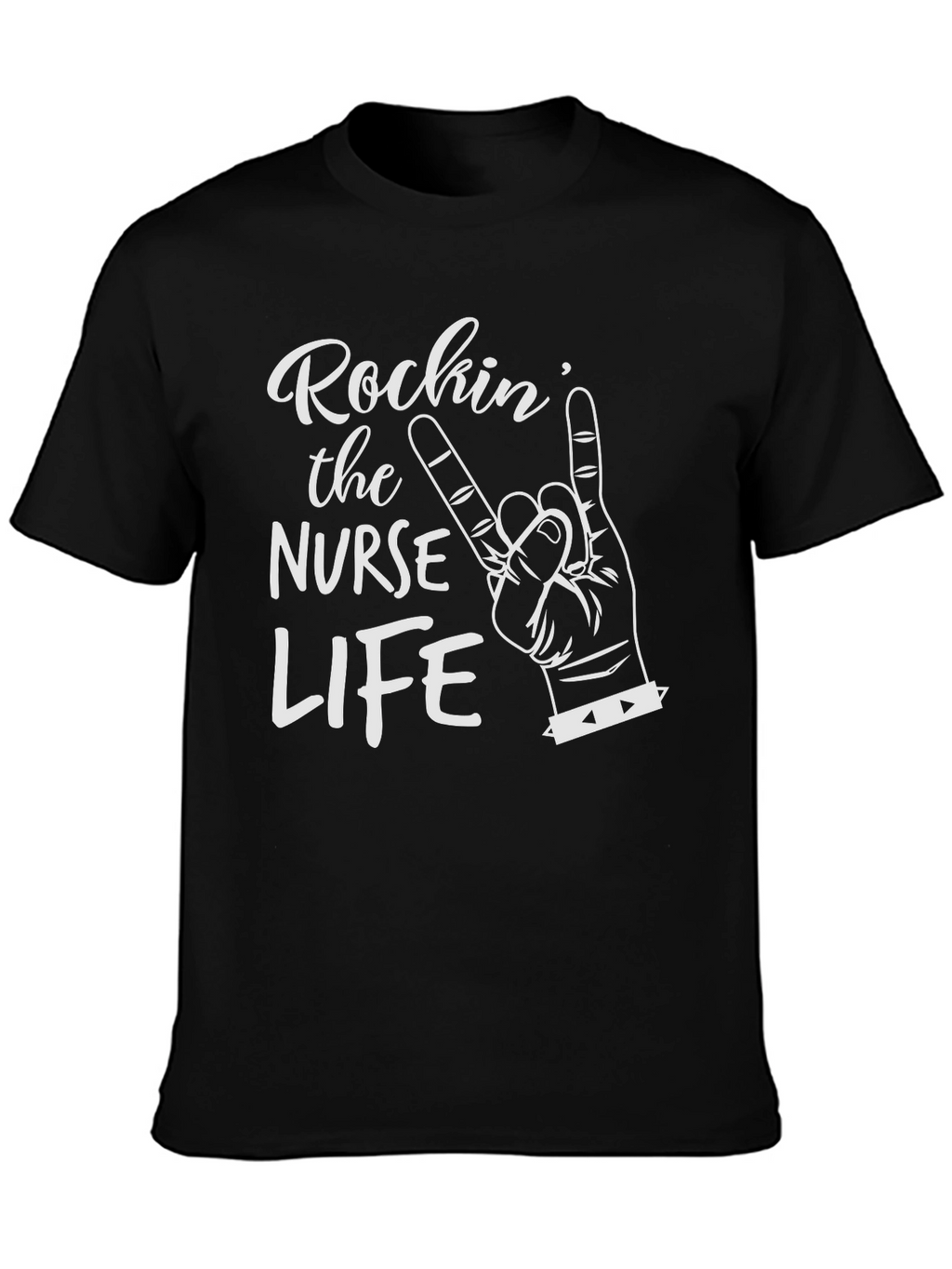 Rockin Nurse Life Black T-Shirt