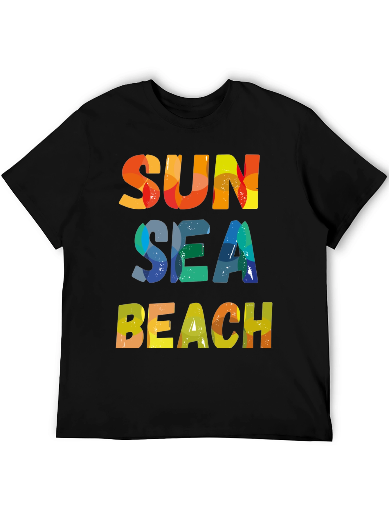 Sun Sea Beach T-Shirt - Colorful Summer Design