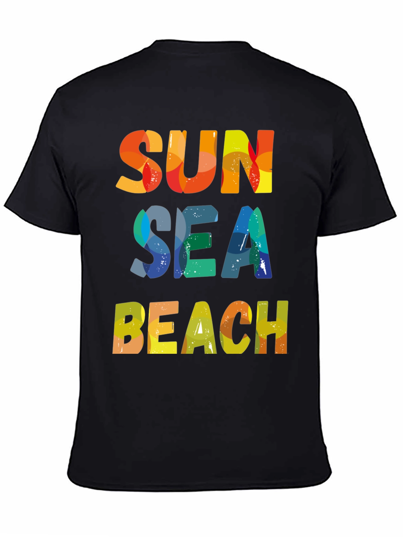 Sun Sea Beach T-Shirt - Colorful Summer Design