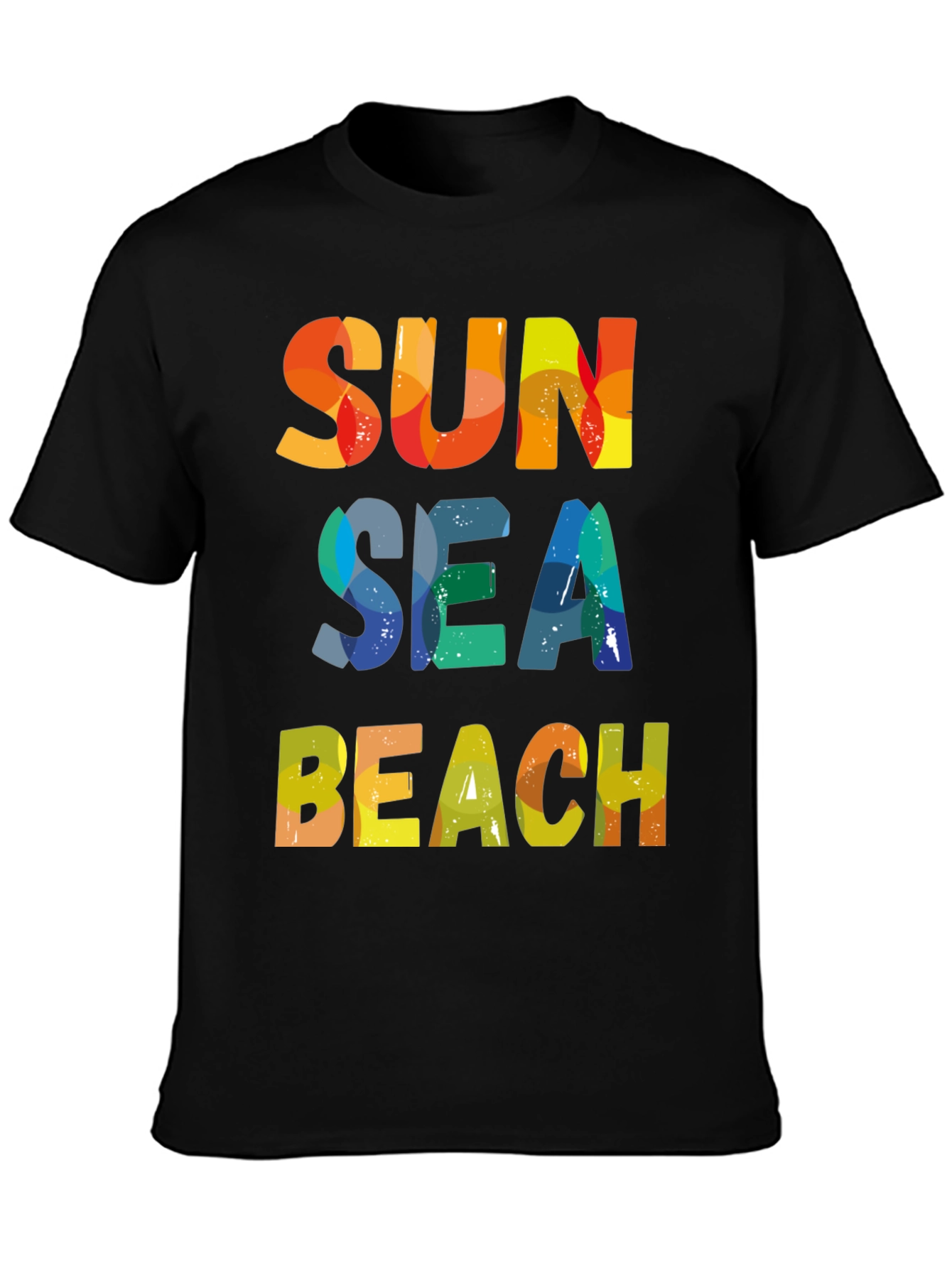 Sun Sea Beach T-Shirt - Colorful Summer Design