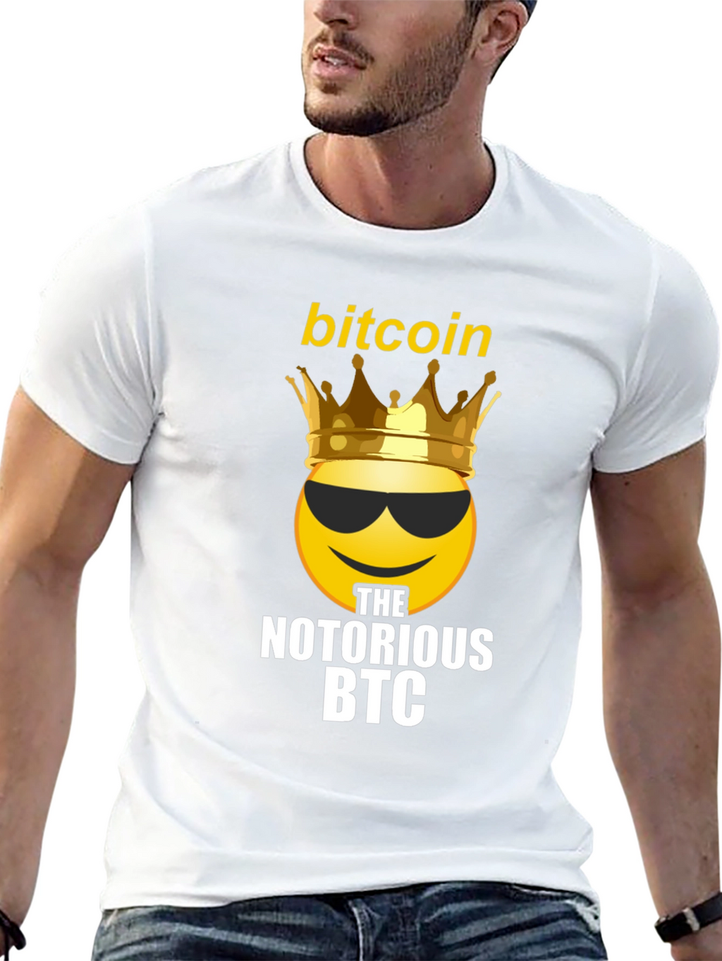Bitcoin King Emoji T-Shirt - Notorious BTC