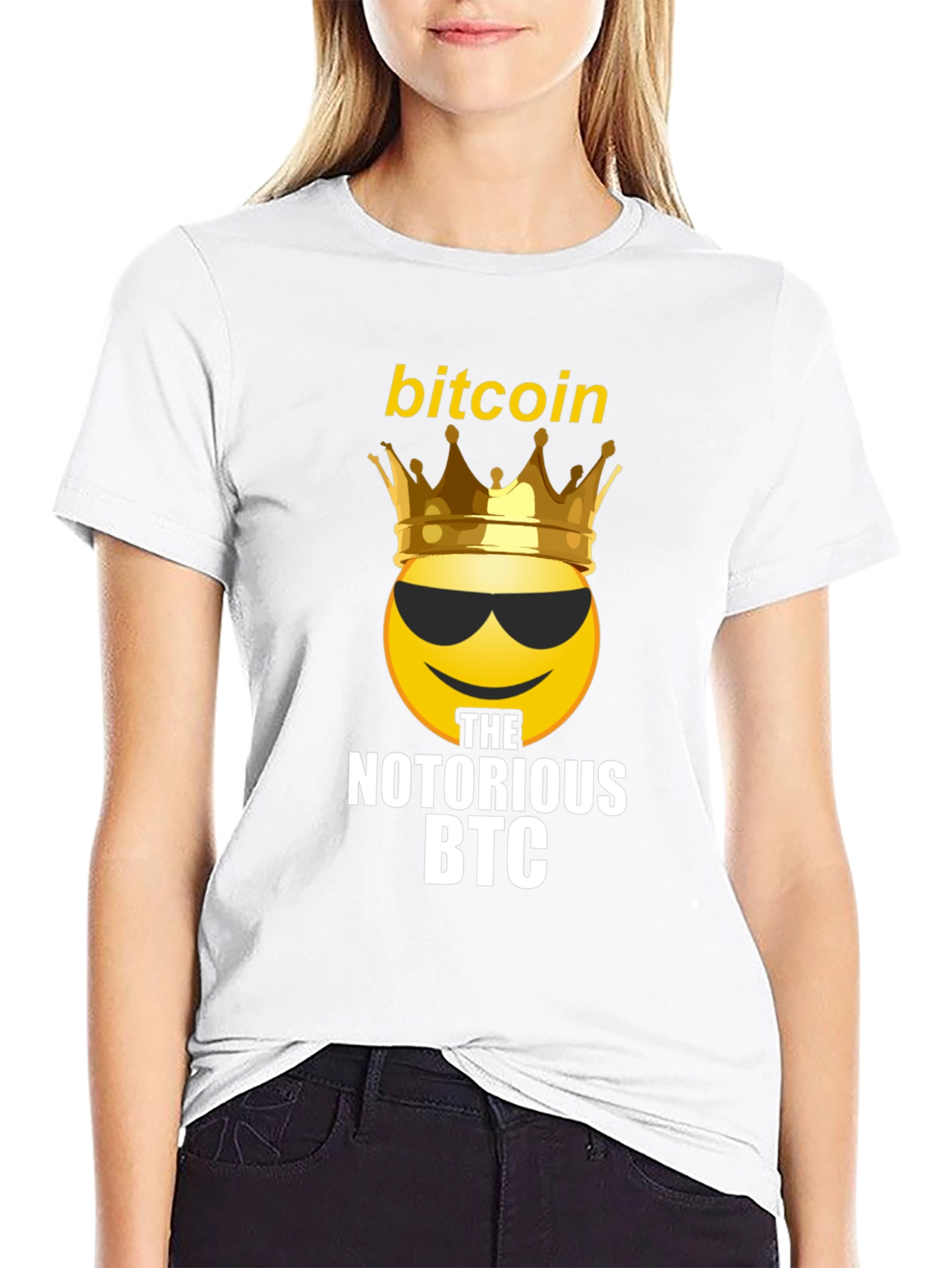 Bitcoin King Emoji T-Shirt - Notorious BTC