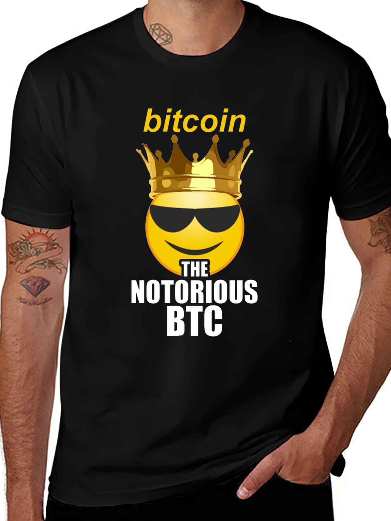 Bitcoin King Emoji T-Shirt - Notorious BTC