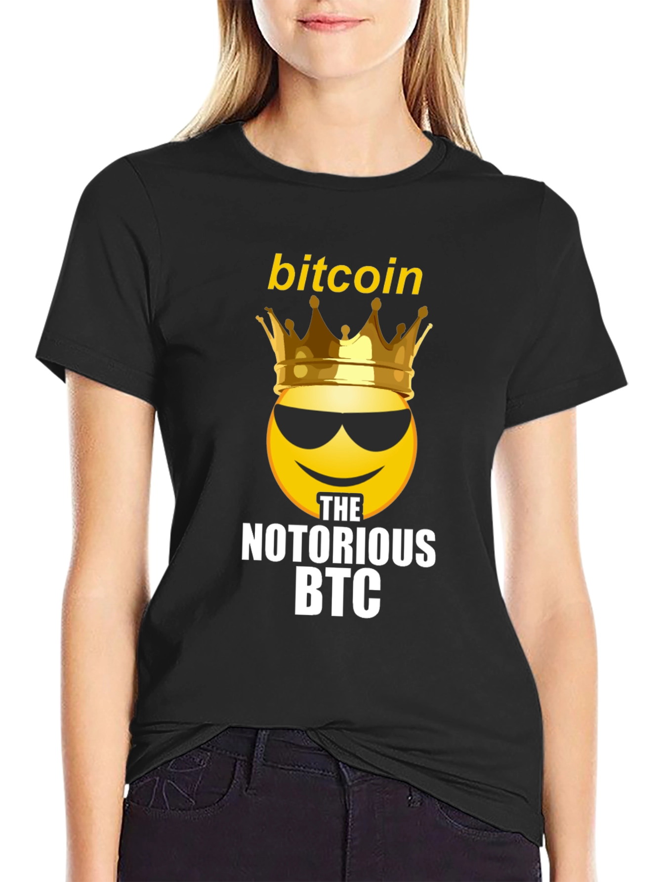 Bitcoin King Emoji T-Shirt - Notorious BTC