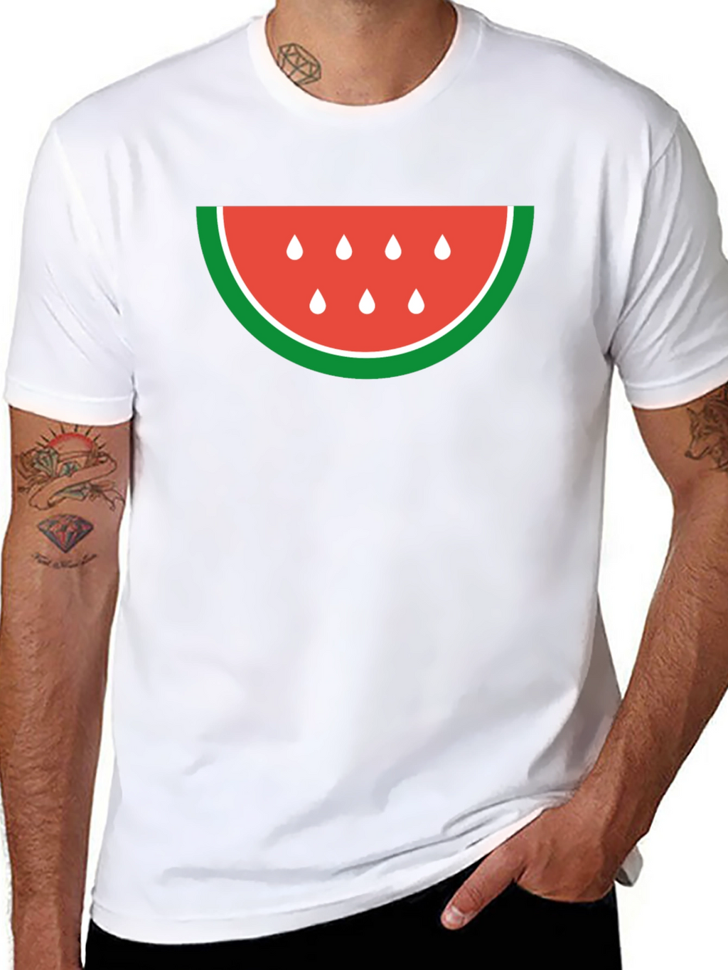 Watermelon Slice Graphic Tee - Casual Comfort