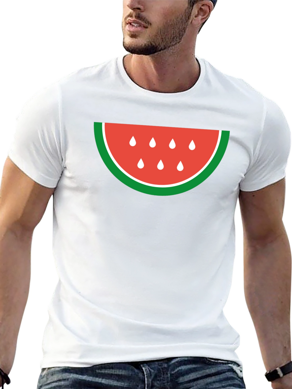 Watermelon Slice Graphic Tee - Casual Comfort