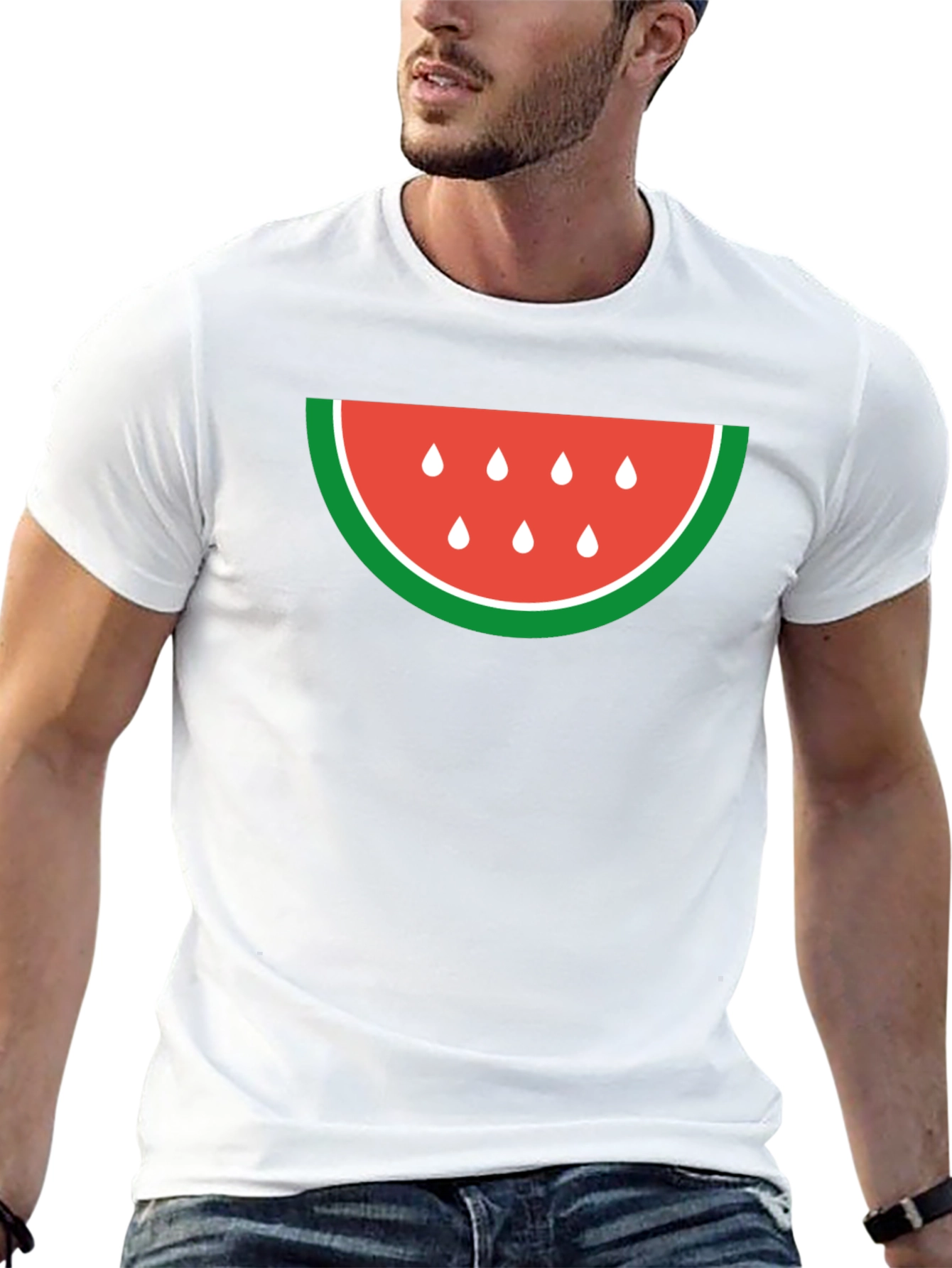 Watermelon Slice Graphic Tee - Casual Comfort