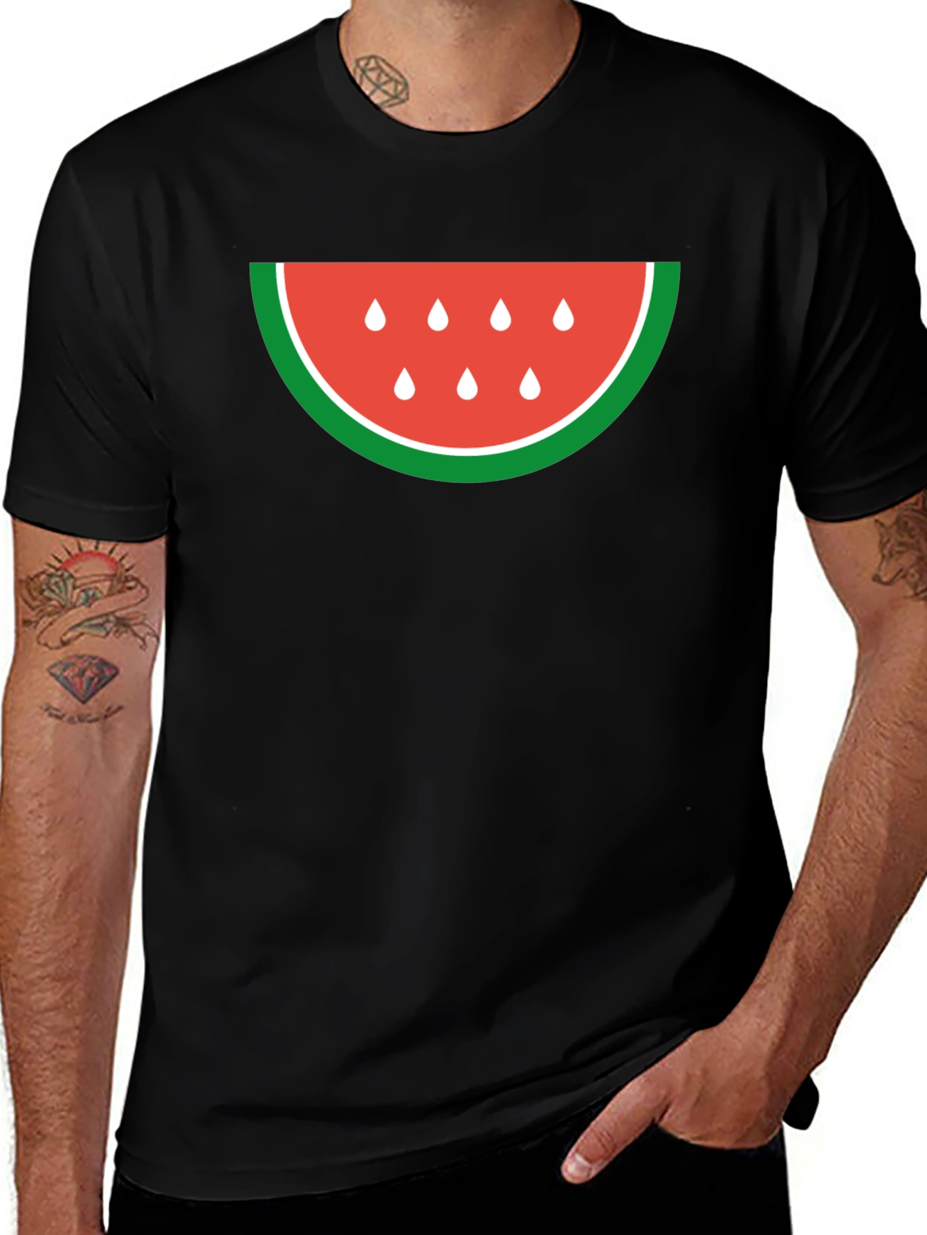 Watermelon Slice Graphic Tee - Casual Comfort