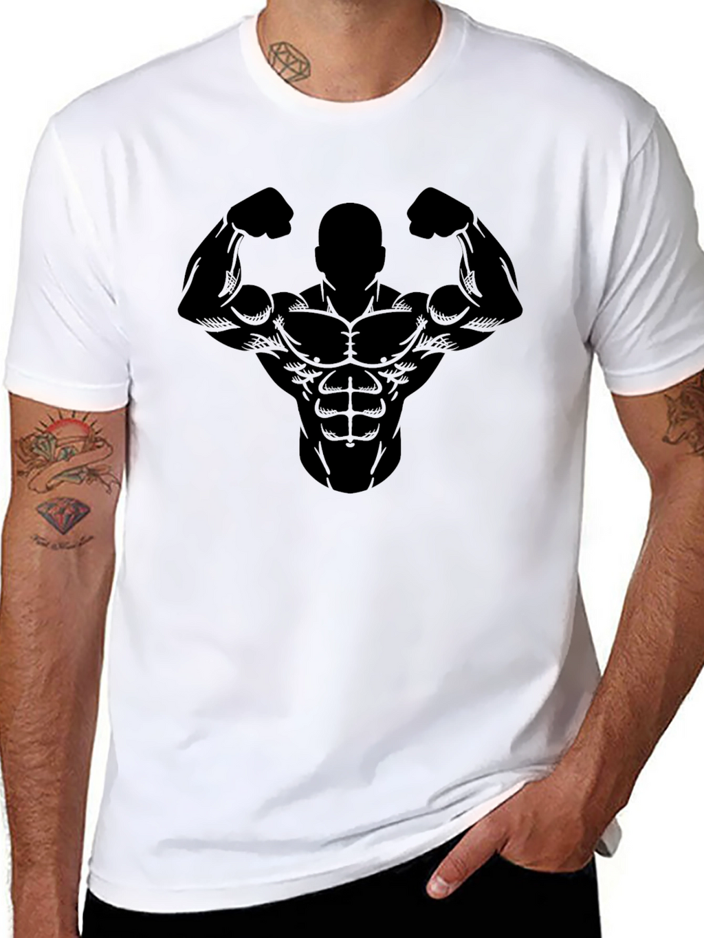 Bodybuilder Graphic Tee - Gym Motivation Shirt