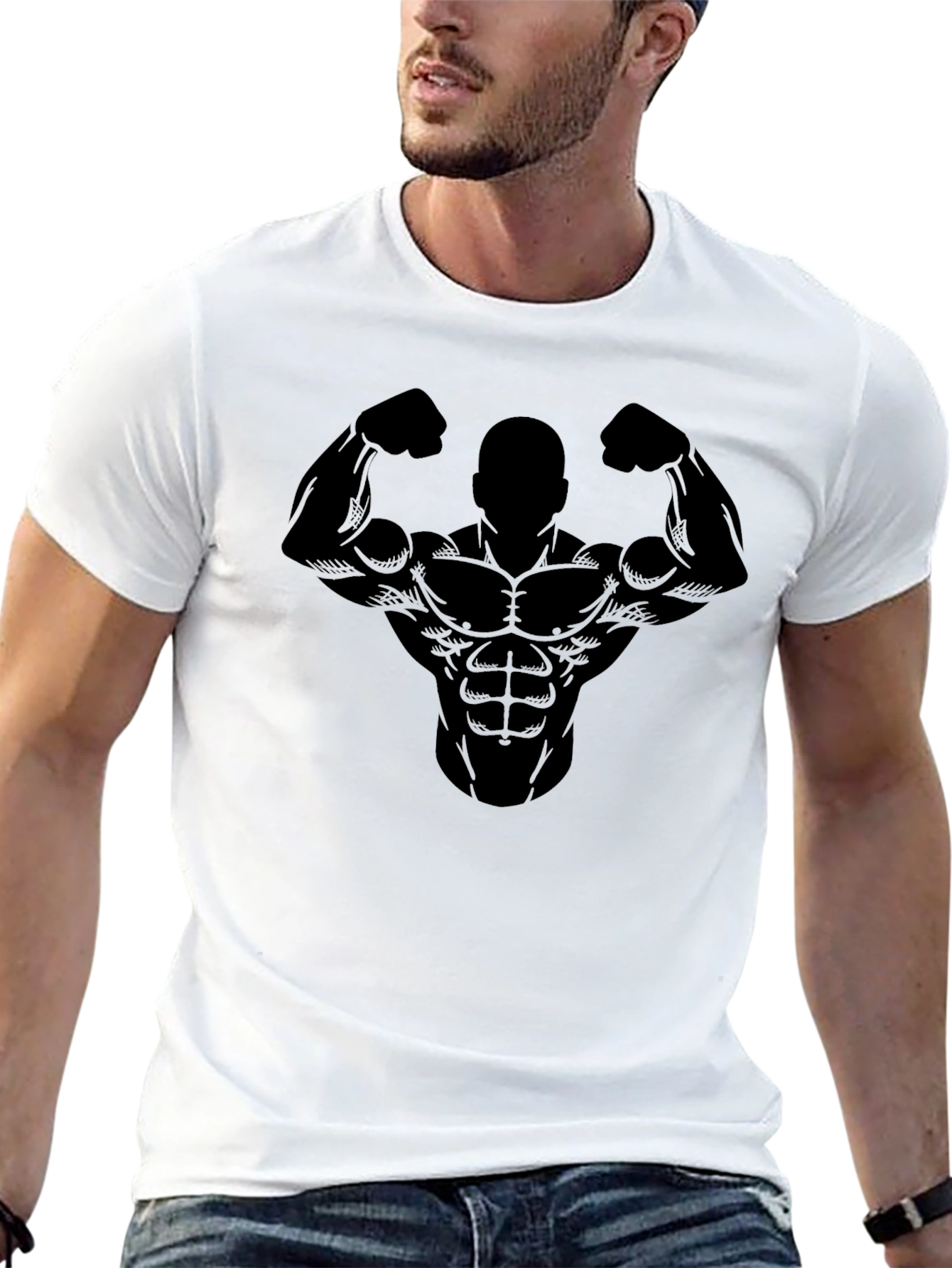 Bodybuilder Graphic Tee - Gym Motivation Shirt