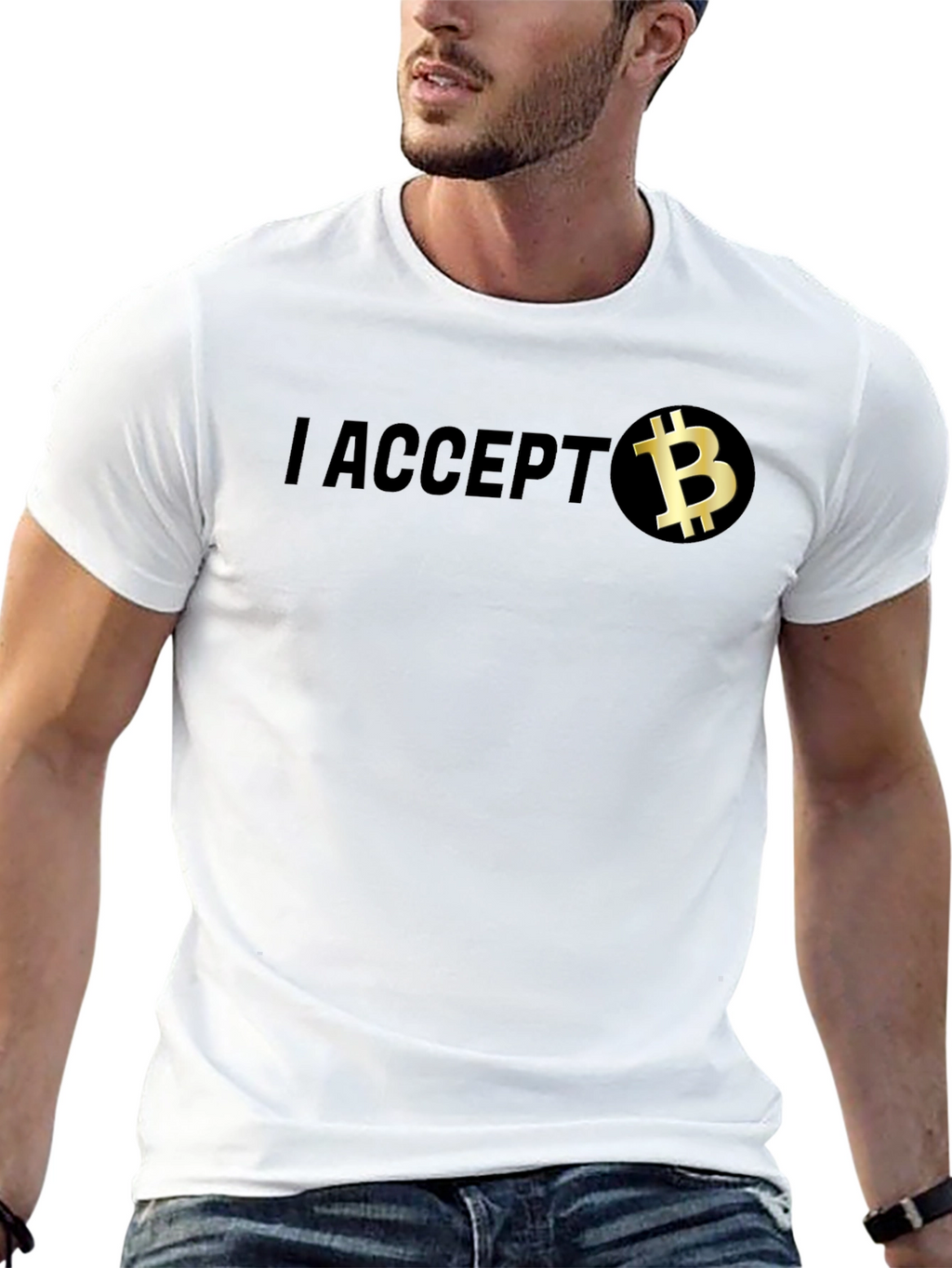 I Accept Bitcoin T-Shirt - Crypto Currency Tee