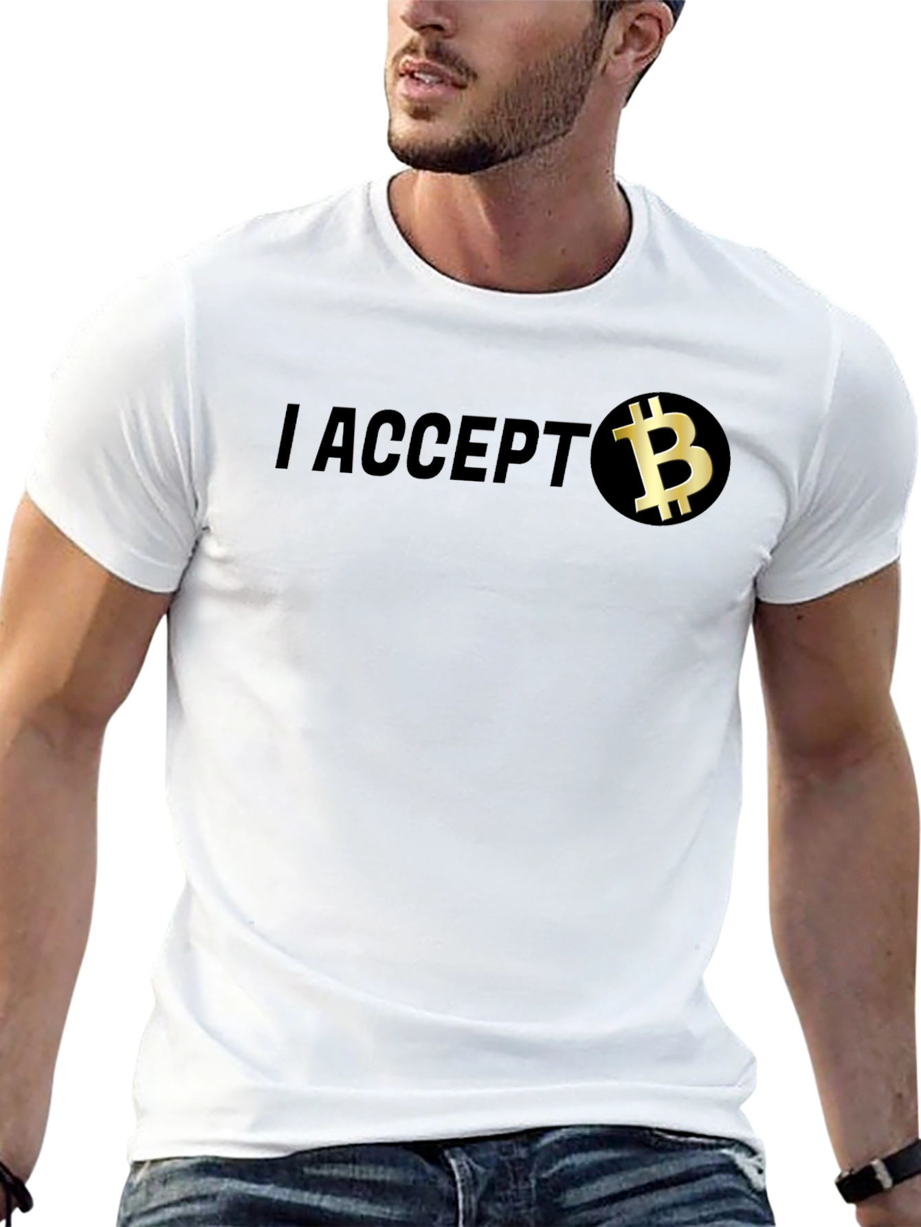 I Accept Bitcoin T-Shirt - Crypto Currency Tee