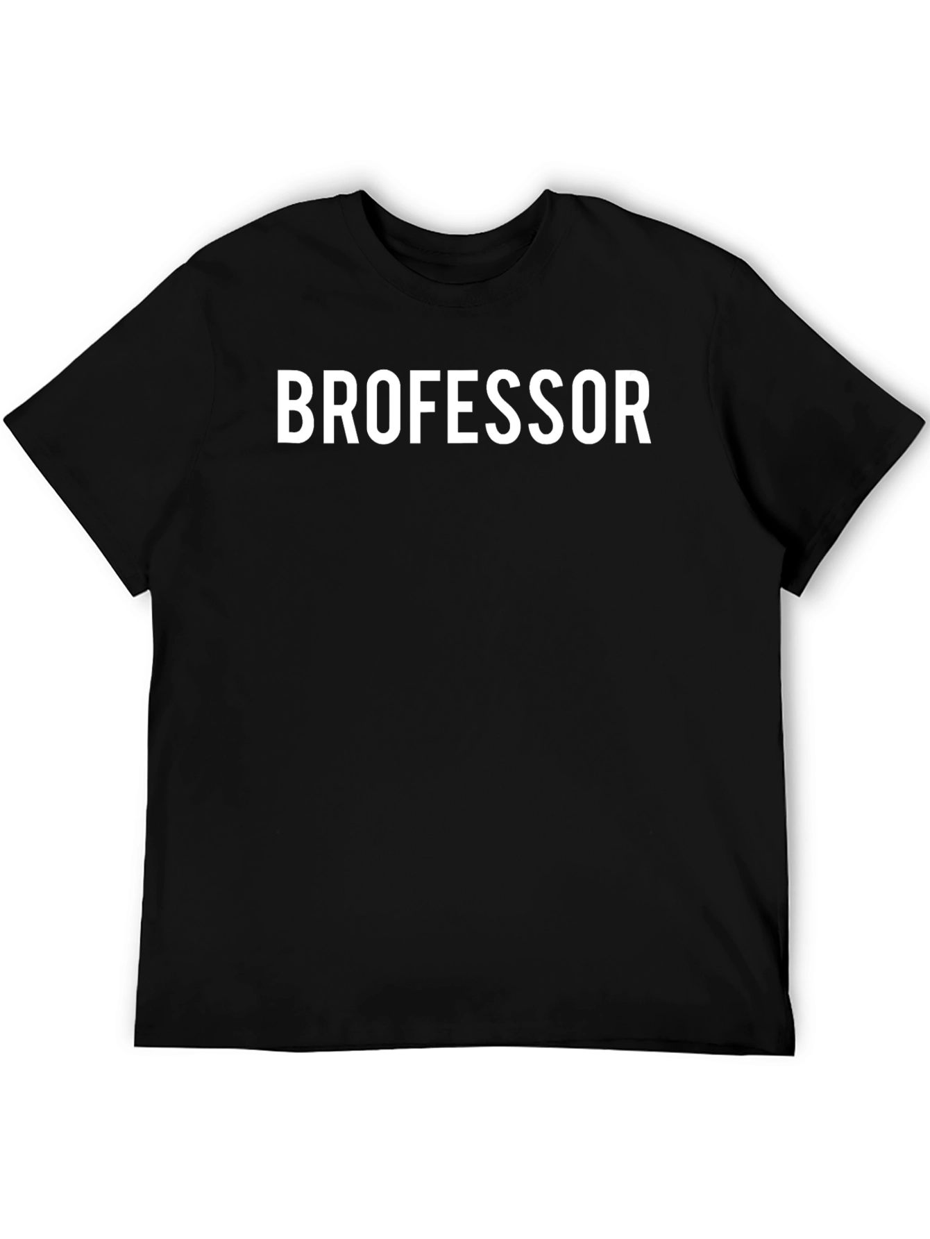 Brofessor T-Shirt - Black Casual Tee