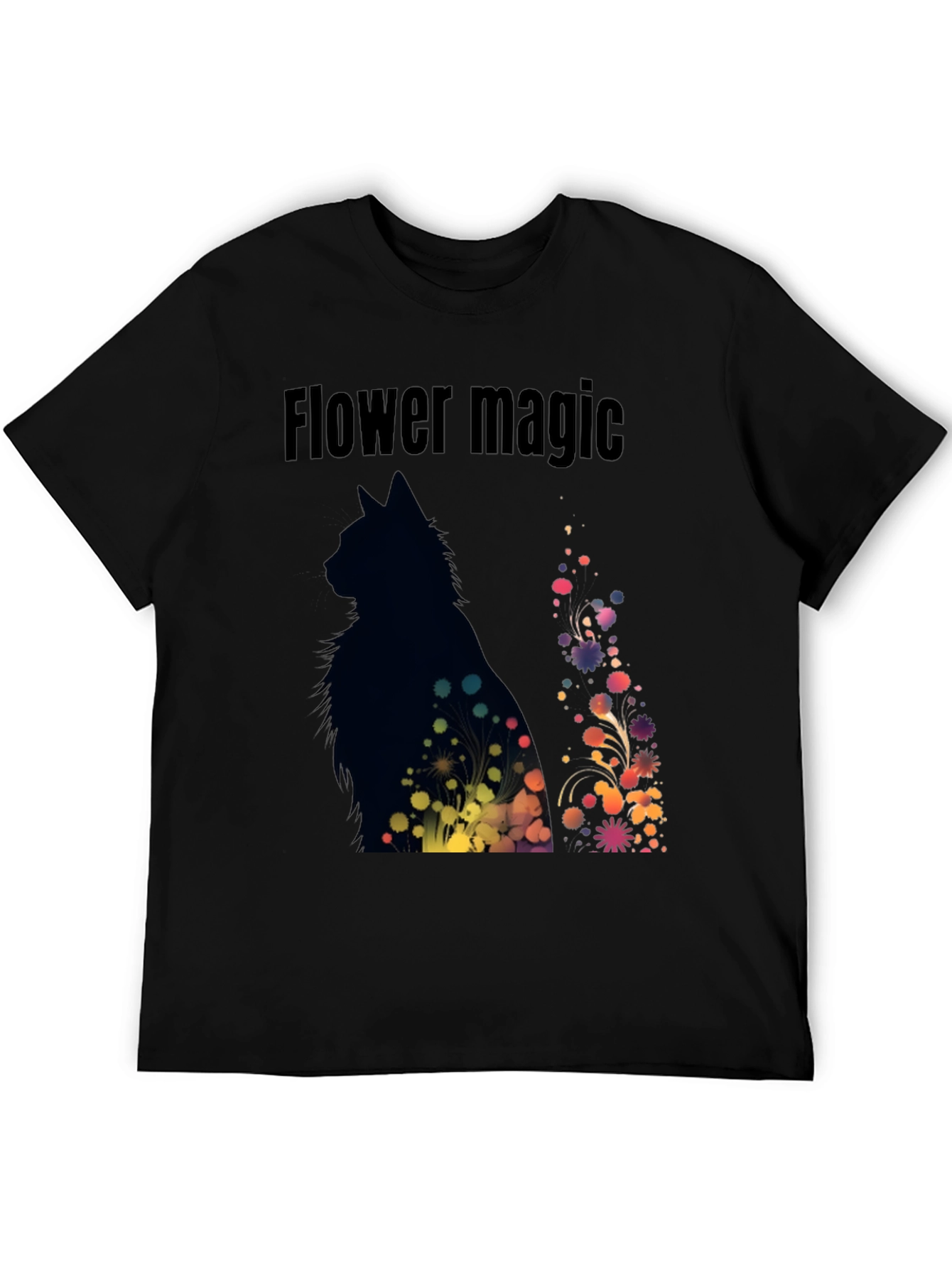 Flower Magic Cat T-Shirt
