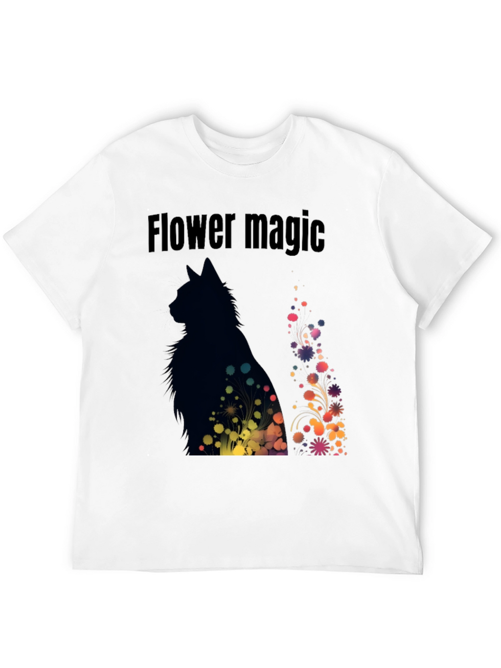 Flower Magic Cat T-Shirt