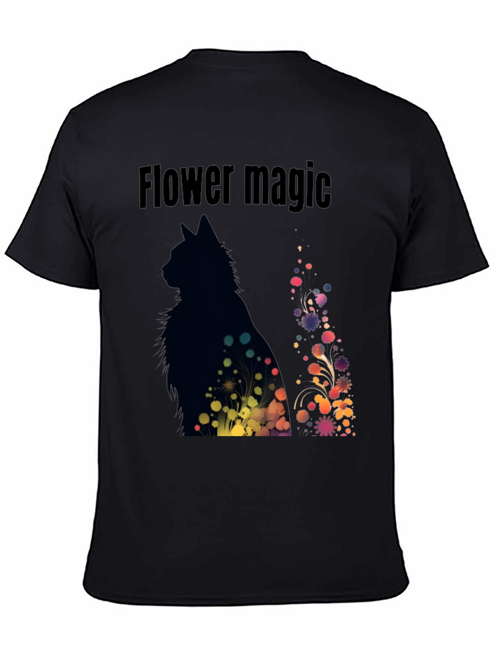 Flower Magic Cat T-Shirt