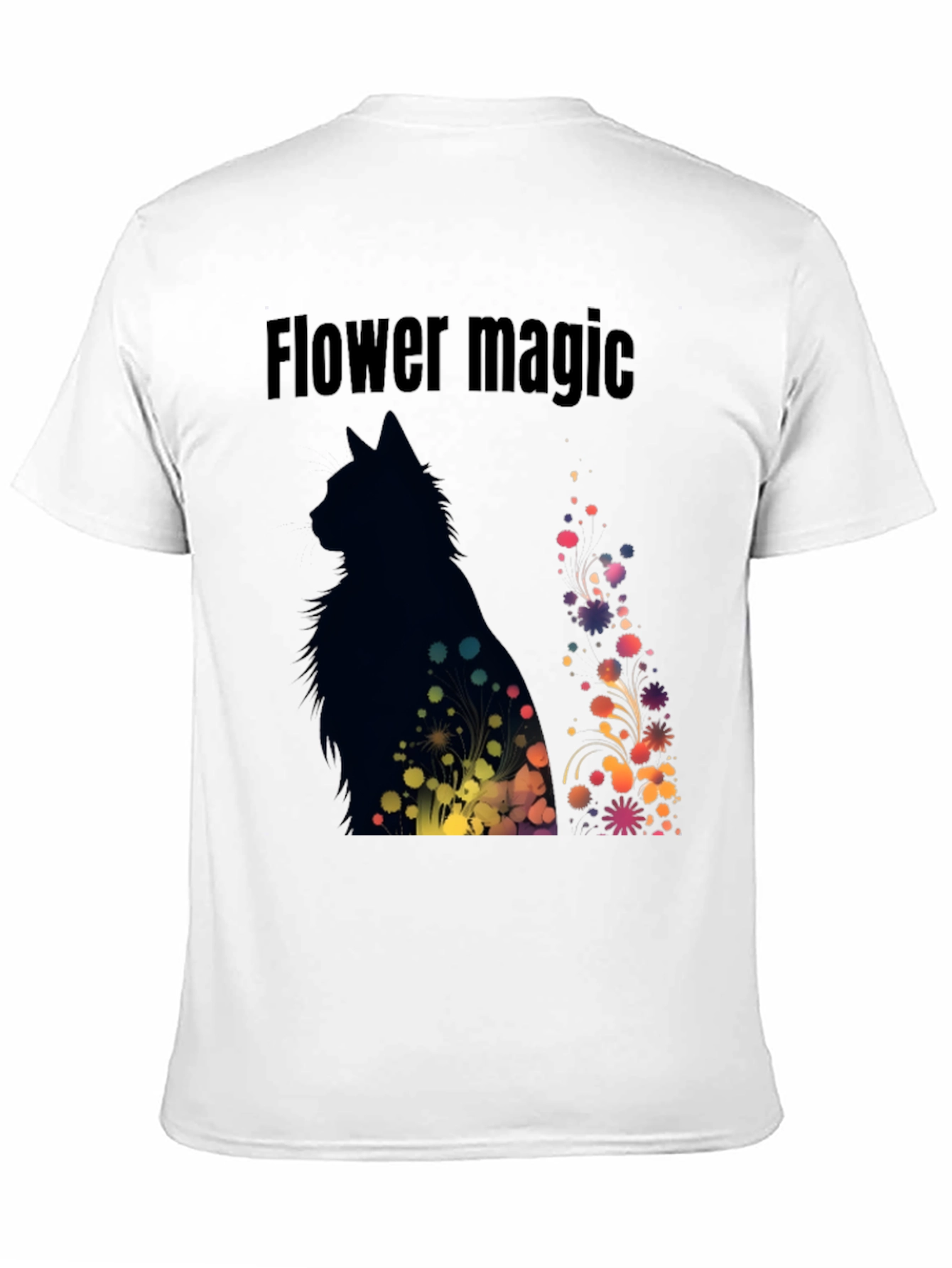 Flower Magic Cat T-Shirt