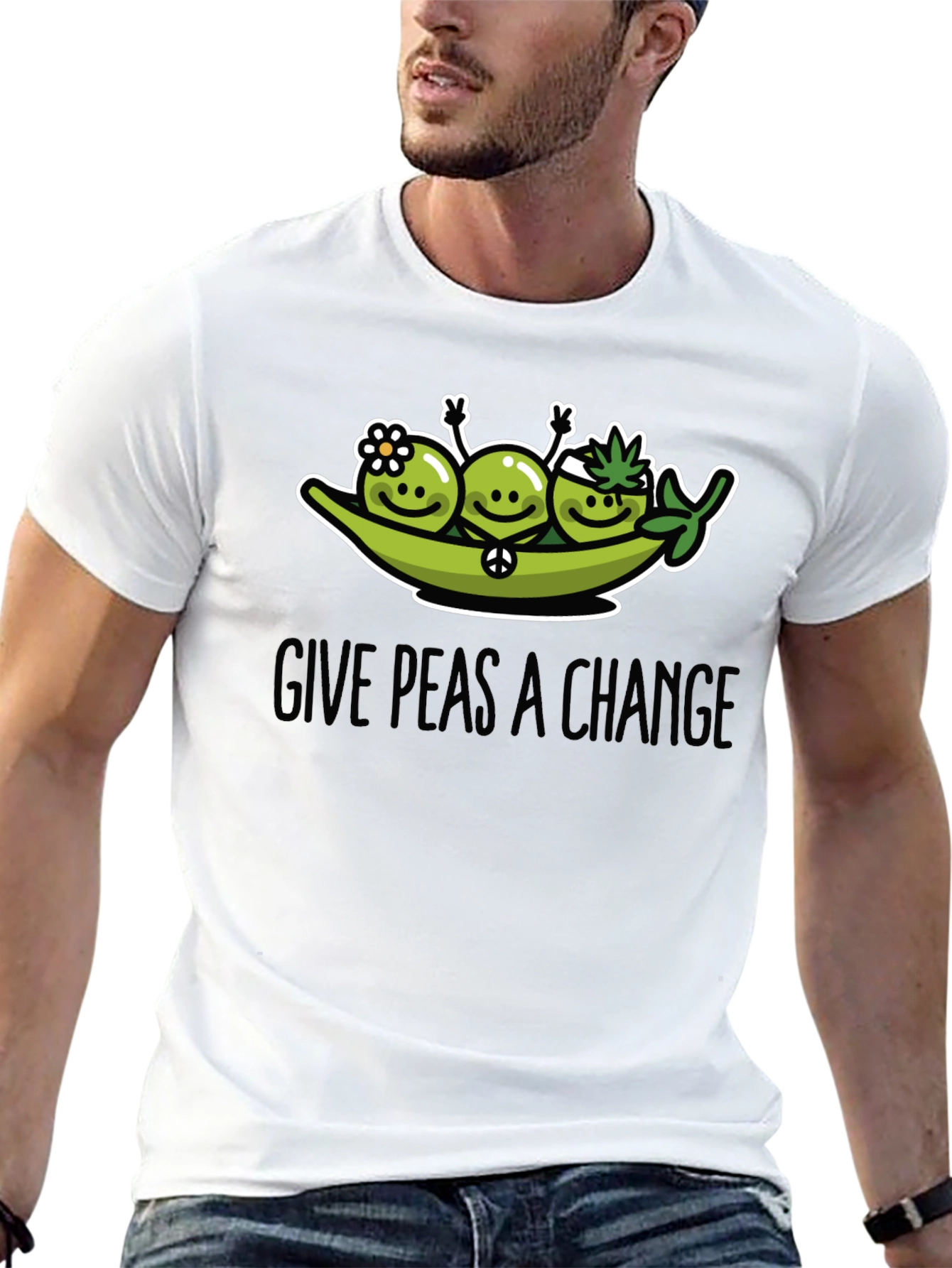 Give Peas a Chance Graphic T-Shirt
