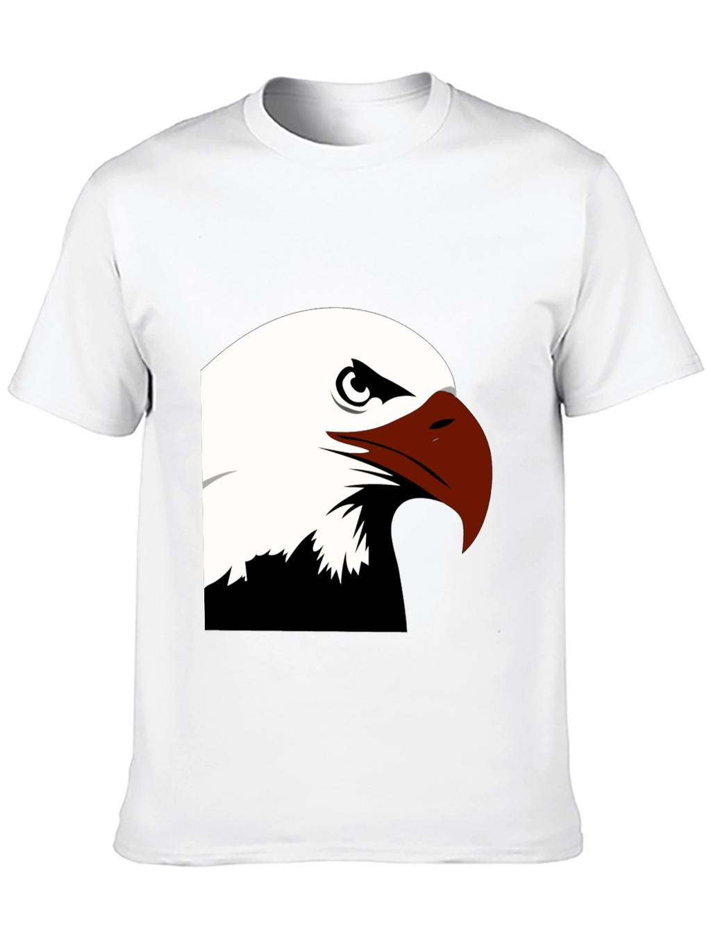 Bold Eagle Graphic Tee - Black Cotton Blend Shirt