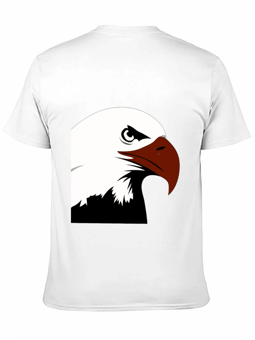 Bold Eagle Graphic Tee - Black Cotton Blend Shirt