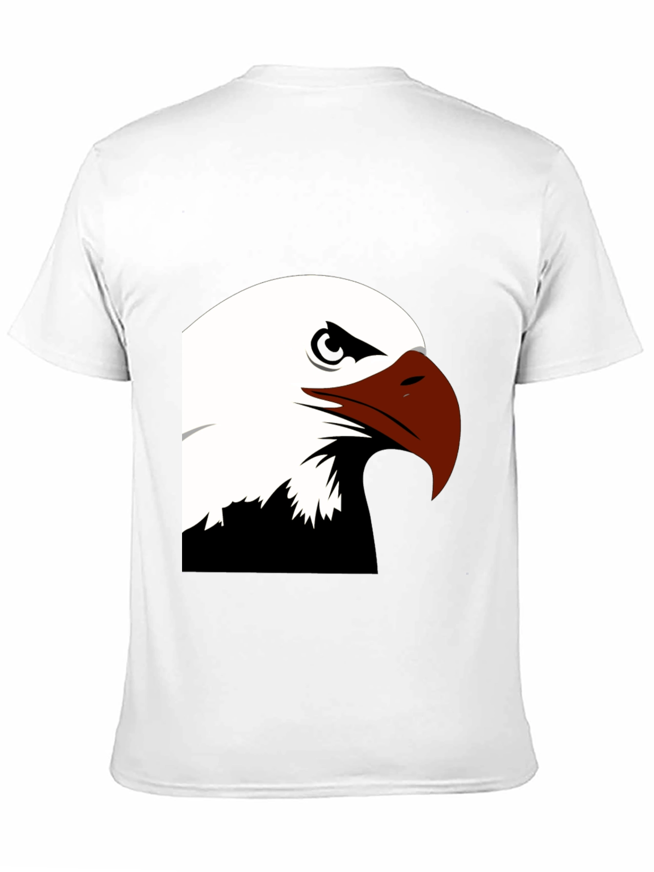 Bold Eagle Graphic Tee - Black Cotton Blend Shirt