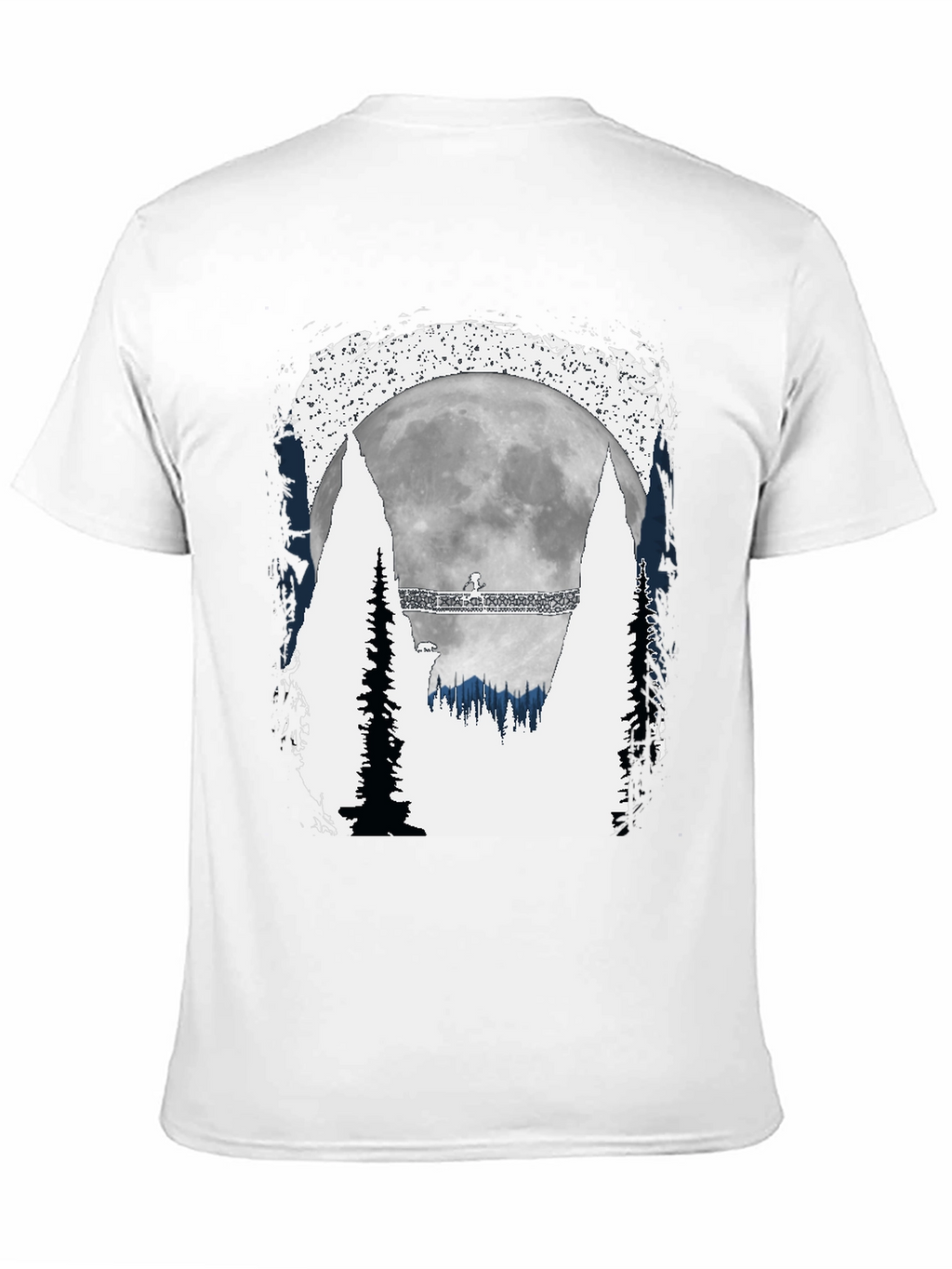 Mens Graphic T-Shirt - Moonlit Forest Scene