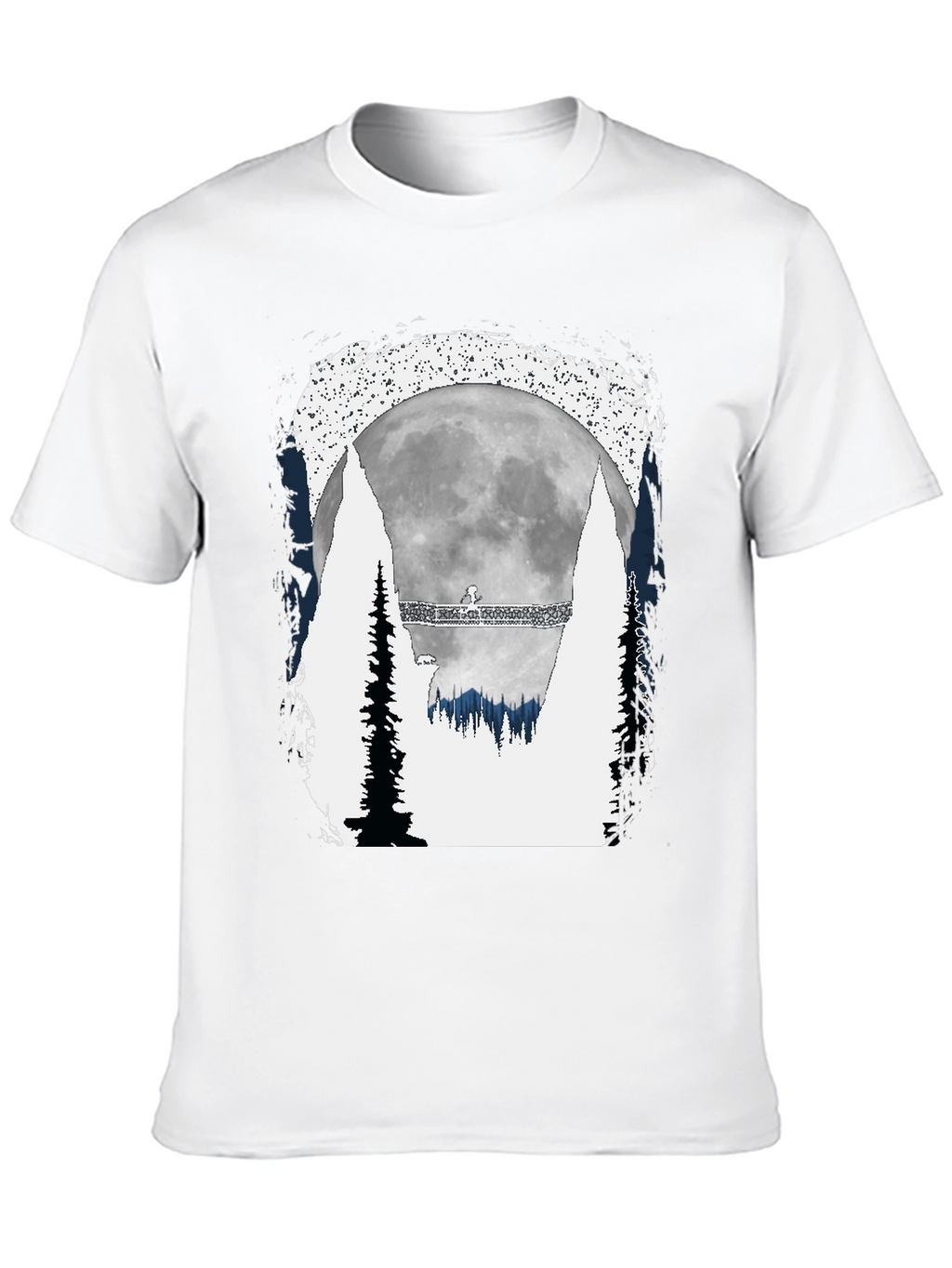 Mens Graphic T-Shirt - Moonlit Forest Scene