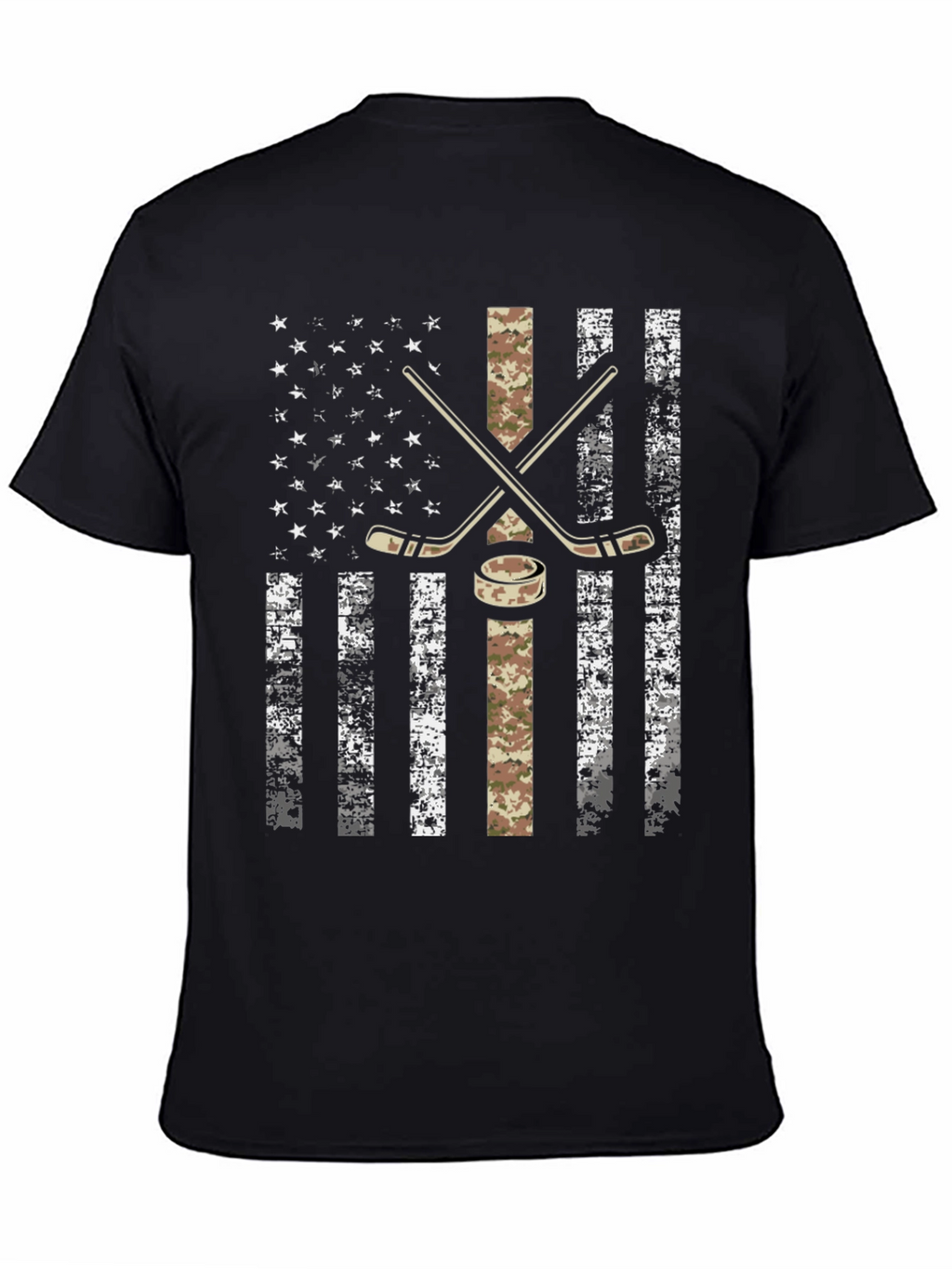 Hockey USA Flag Graphic T-Shirt