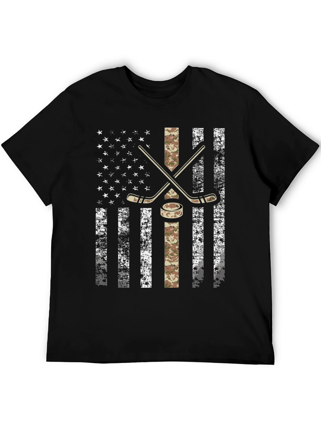 Hockey USA Flag Graphic T-Shirt