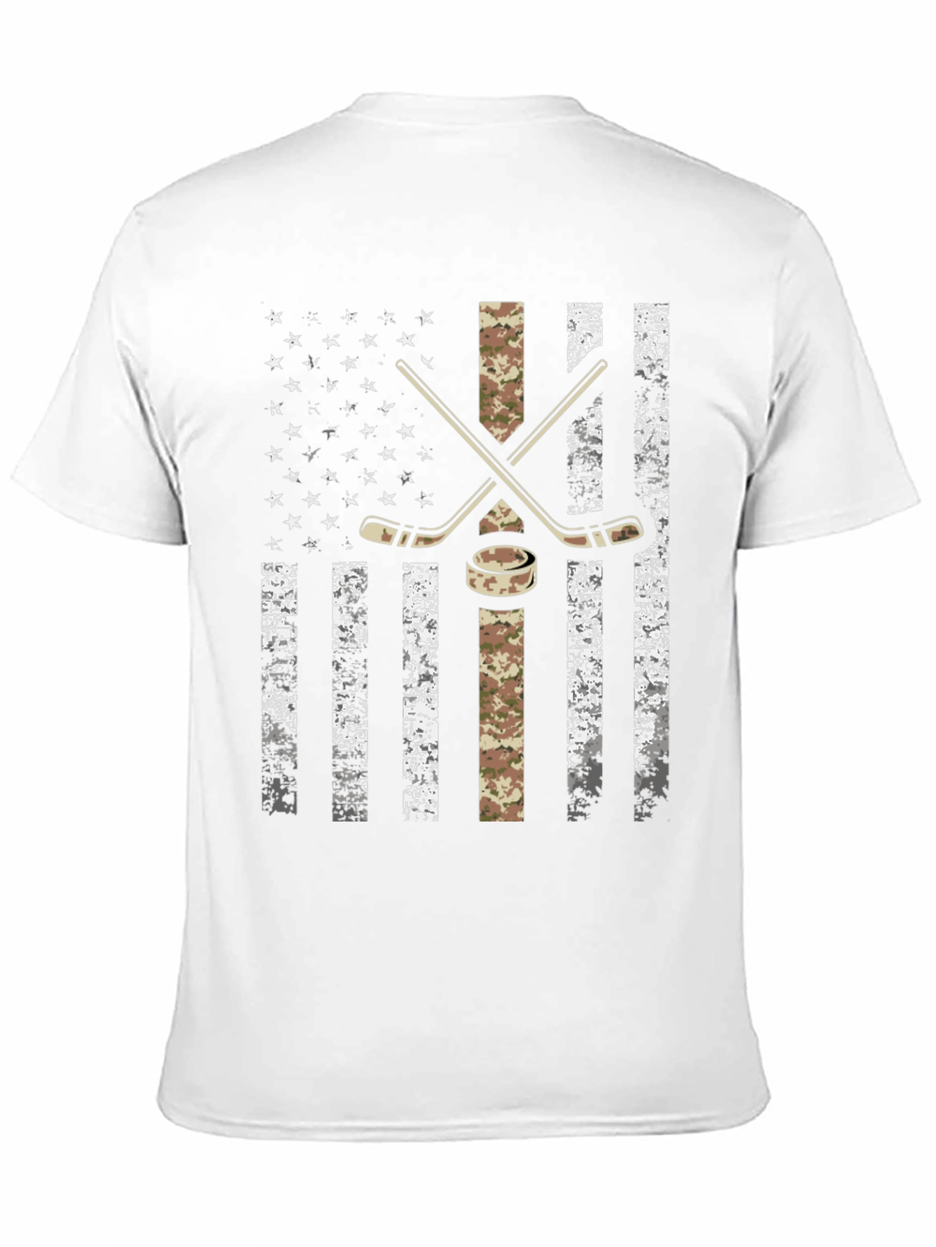 Hockey USA Flag Graphic T-Shirt