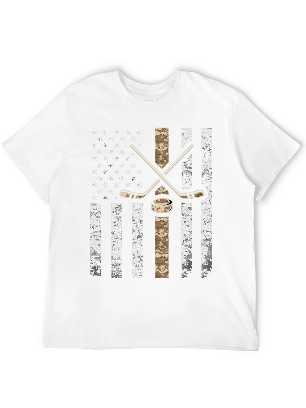 Hockey USA Flag Graphic T-Shirt