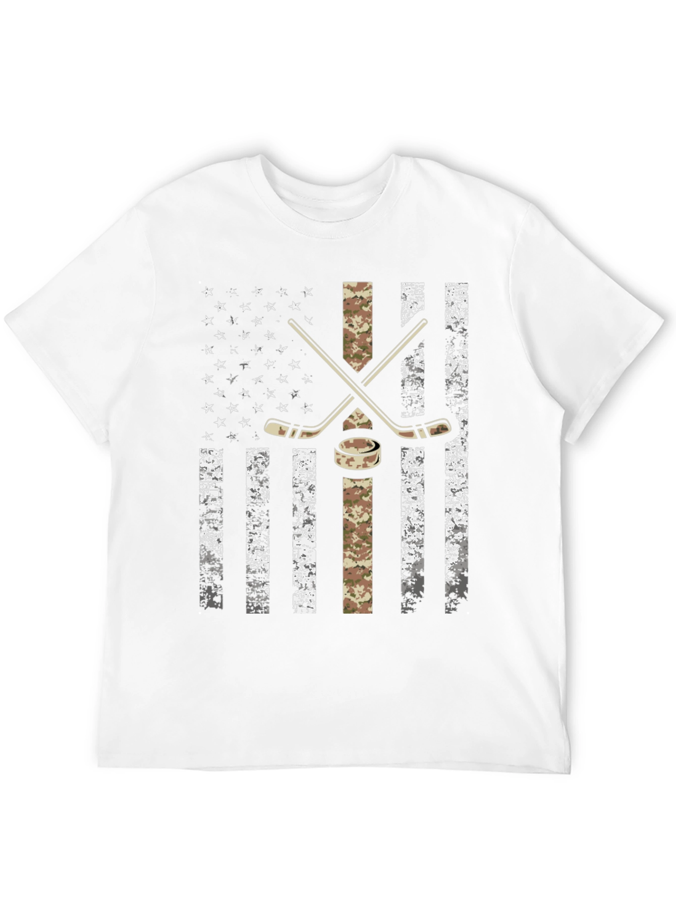 Hockey USA Flag Graphic T-Shirt