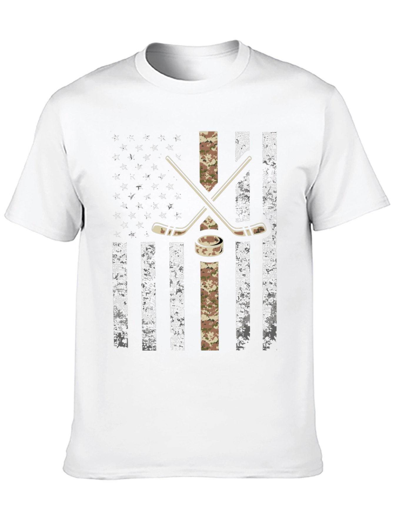 Hockey USA Flag Graphic T-Shirt
