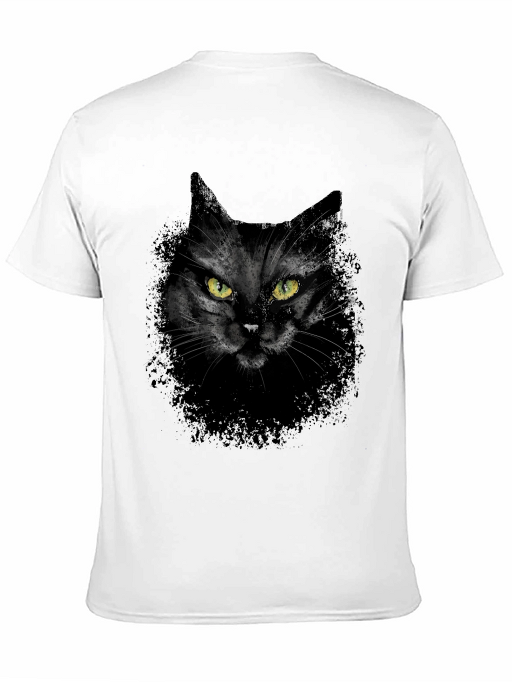 Black Cat Graphic Tee - Mens Casual T-Shirt