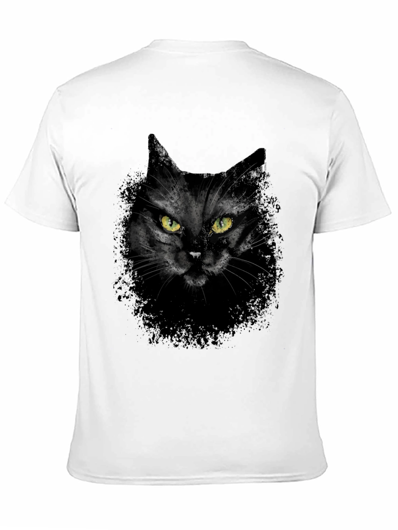 Black Cat Graphic Tee - Mens Casual T-Shirt