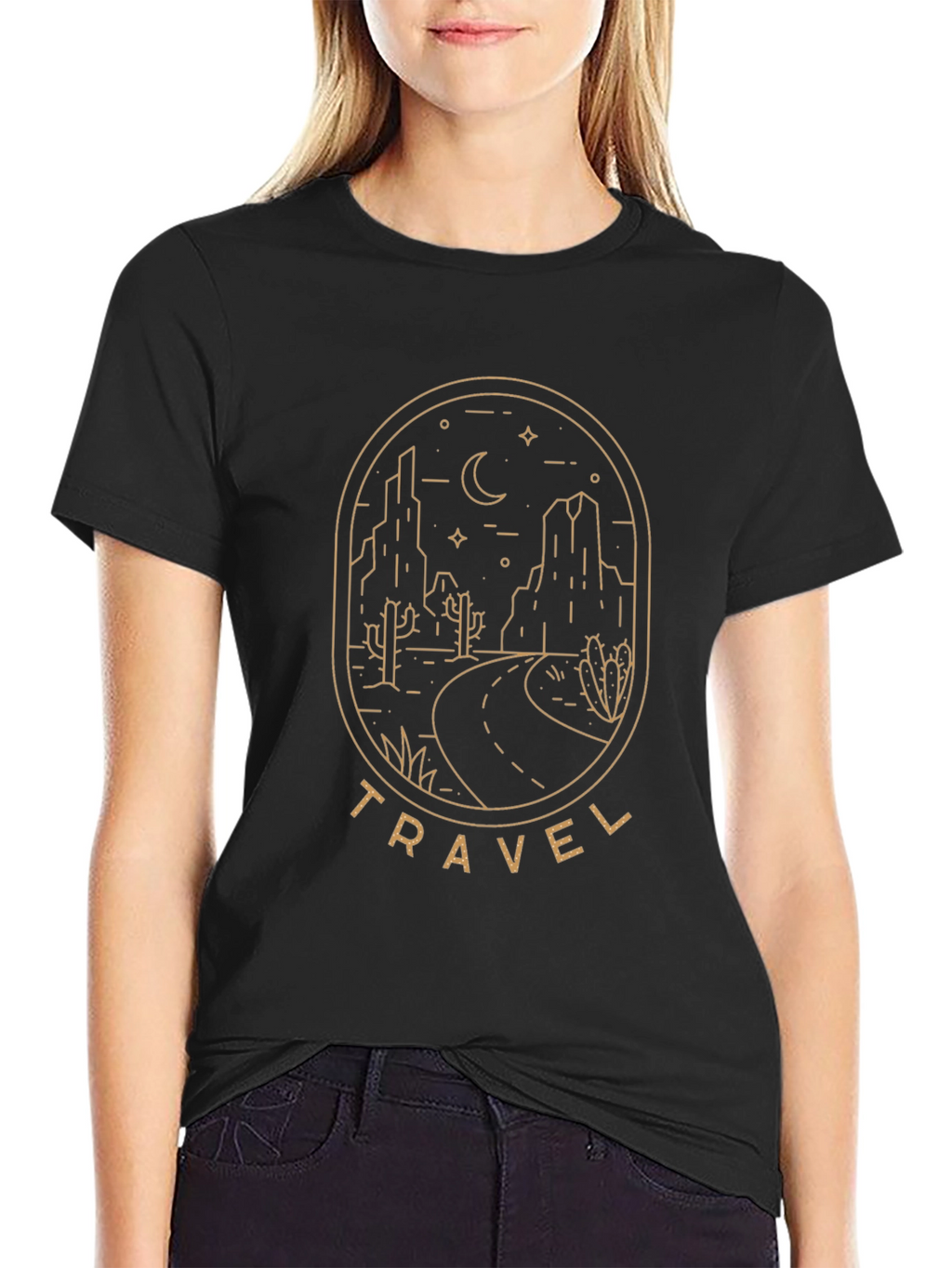 Travel Adventure Graphic Tee - Desert Road