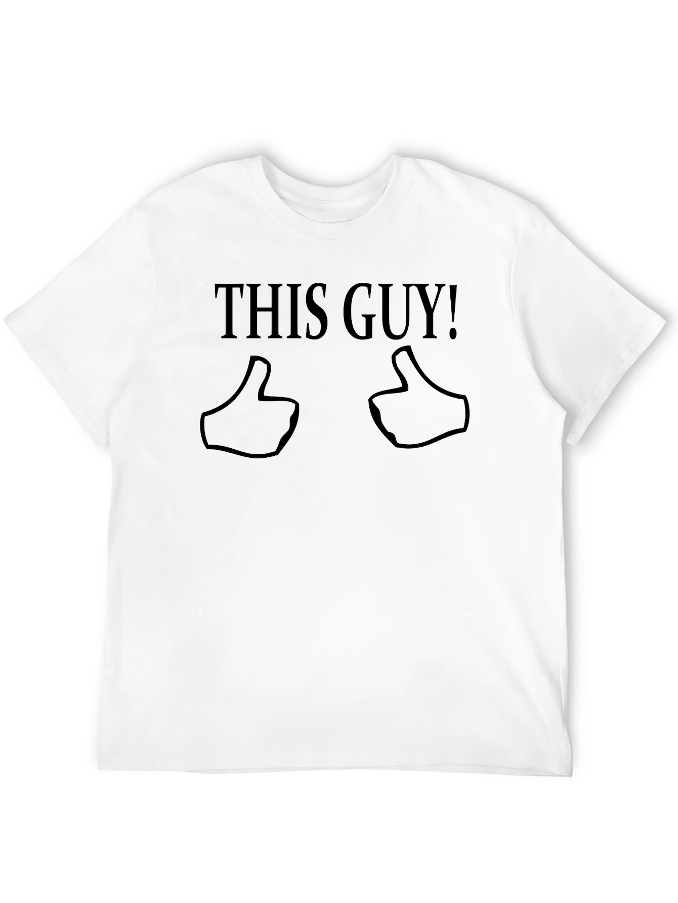 This Guy! Novelty Graphic T-Shirt - Black Cotton Tee