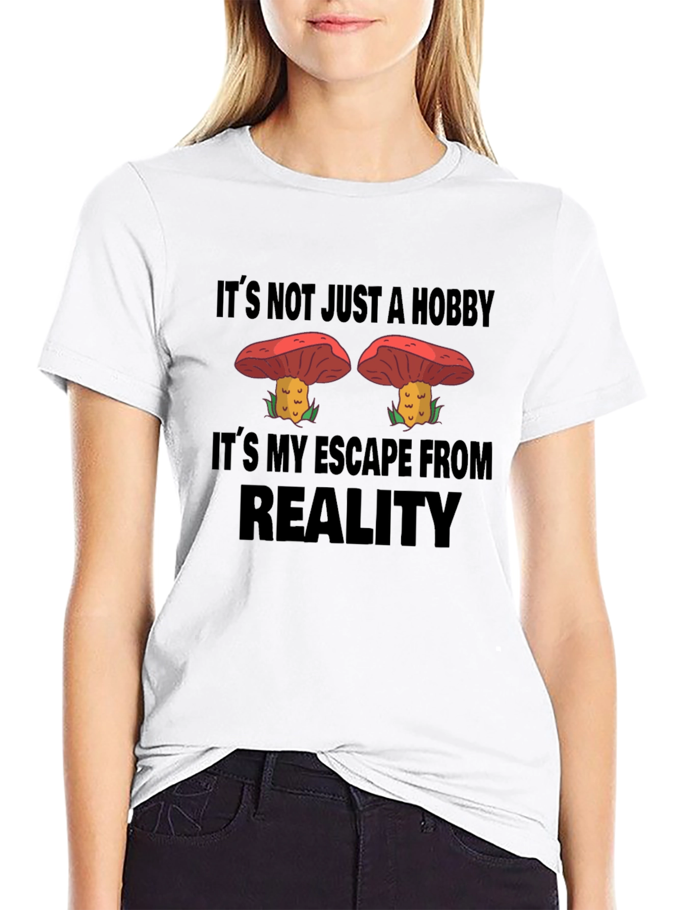 Mushroom Escape Reality Graphic T-Shirt
