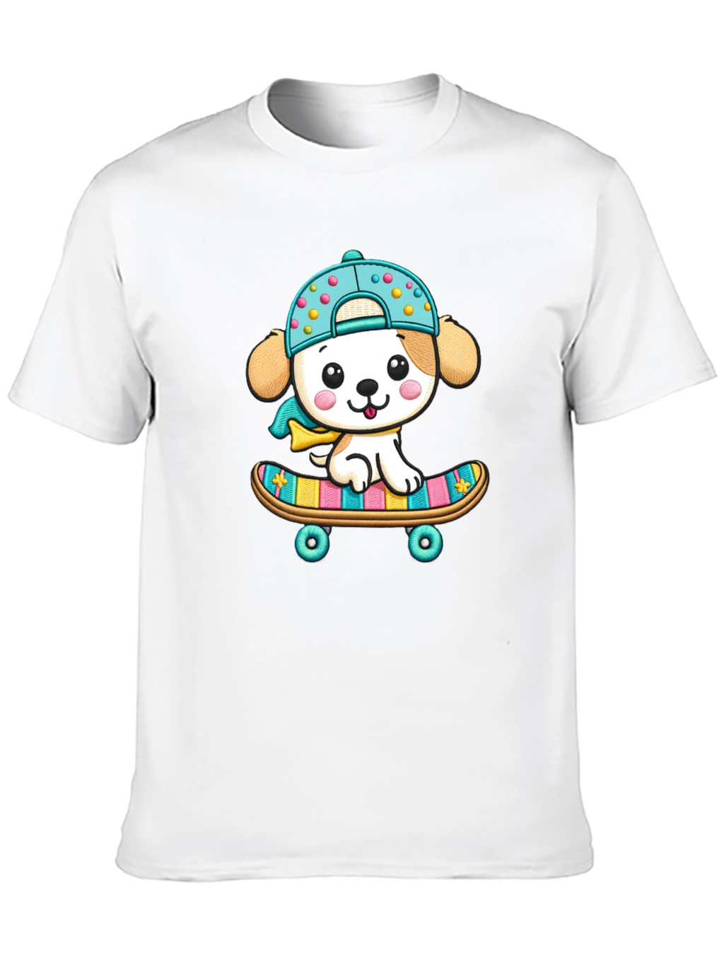 Cute Puppy Skateboard T-Shirt