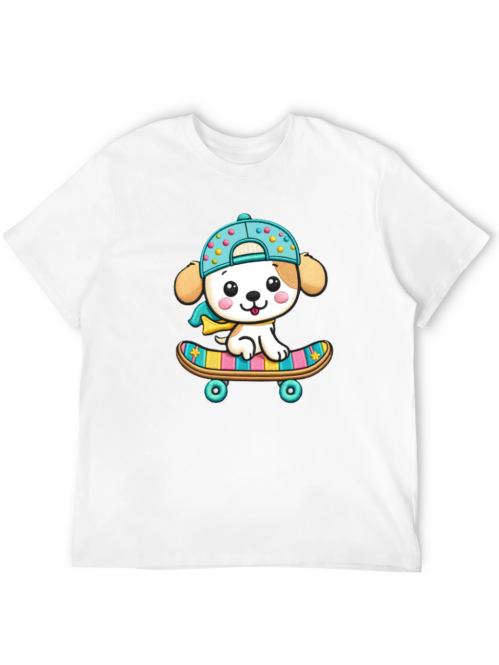 Cute Puppy Skateboard T-Shirt