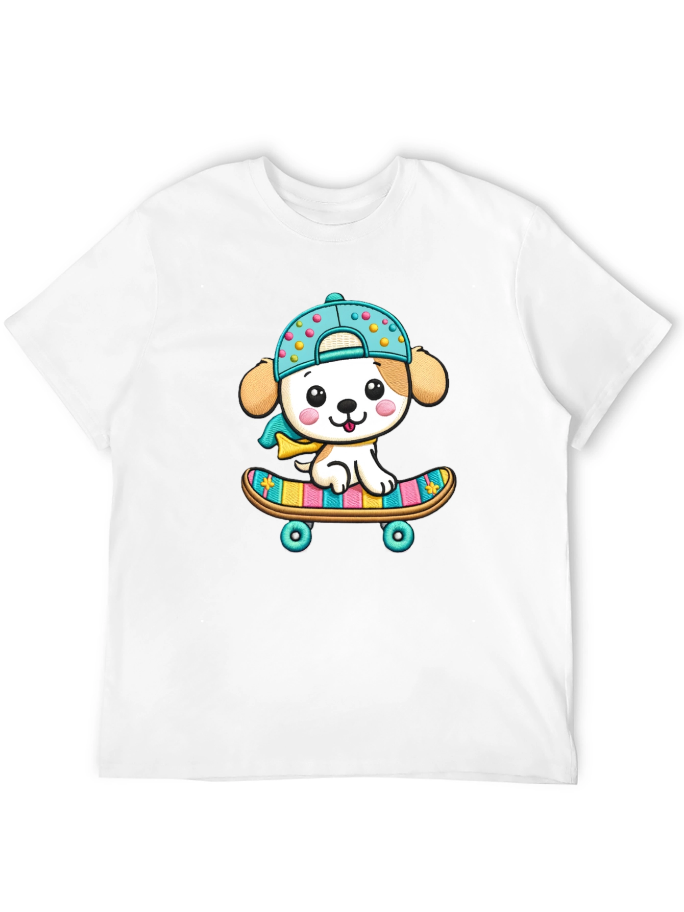 Cute Puppy Skateboard T-Shirt