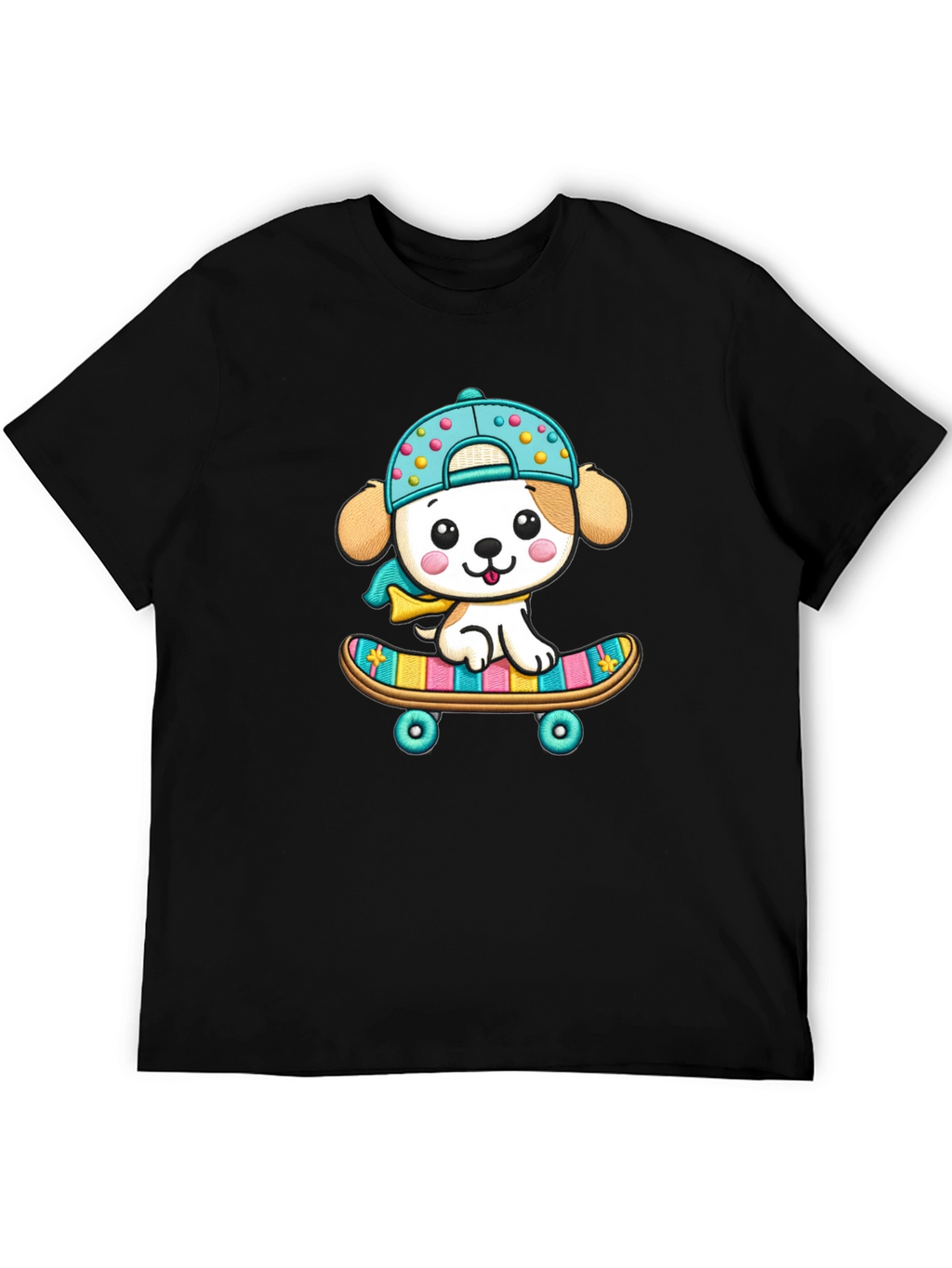 Cute Puppy Skateboard T-Shirt