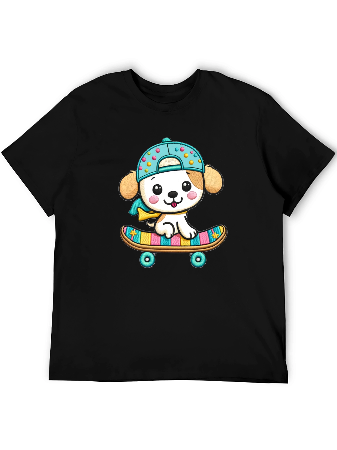 Cute Puppy Skateboard T-Shirt
