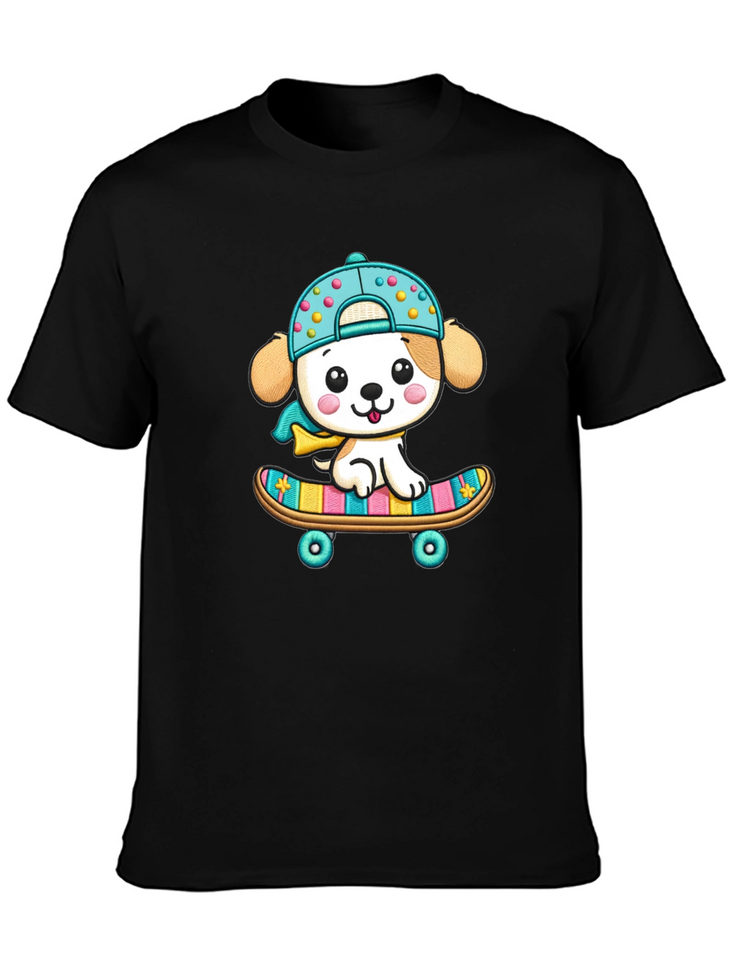 Cute Puppy Skateboard T-Shirt