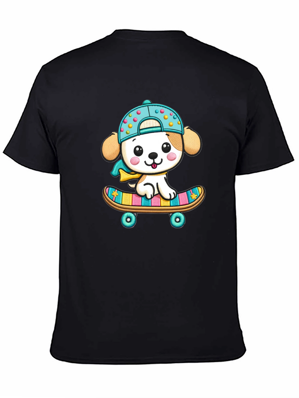 Cute Puppy Skateboard T-Shirt